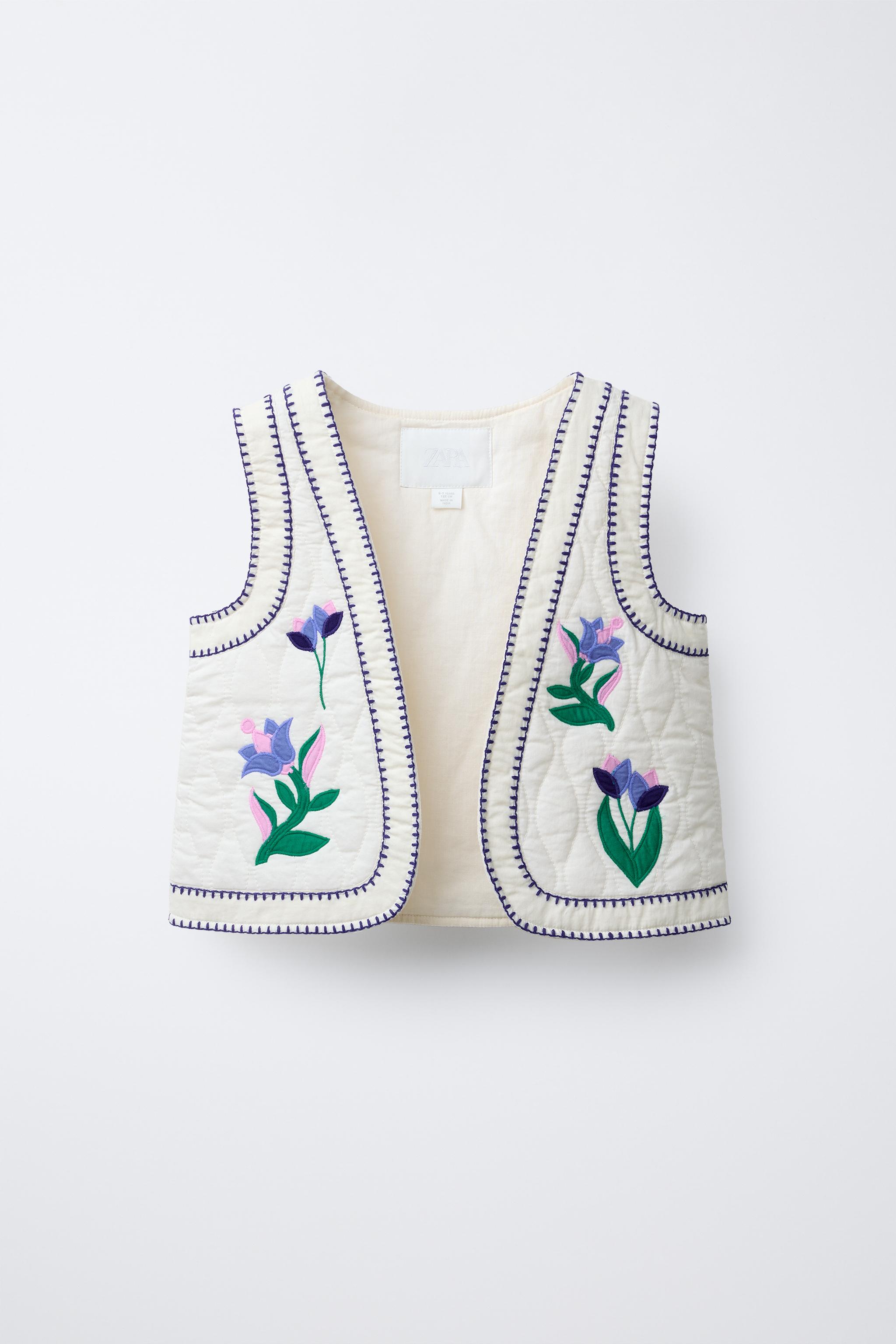 TULIP EMBROIDERY VEST