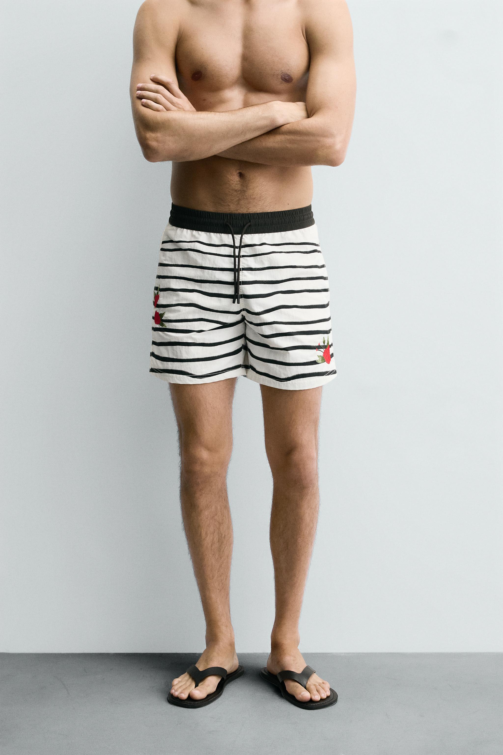 OTIS KWAME KYE QUAICOE PRINTED MID-LENGTH SWIMSUIT