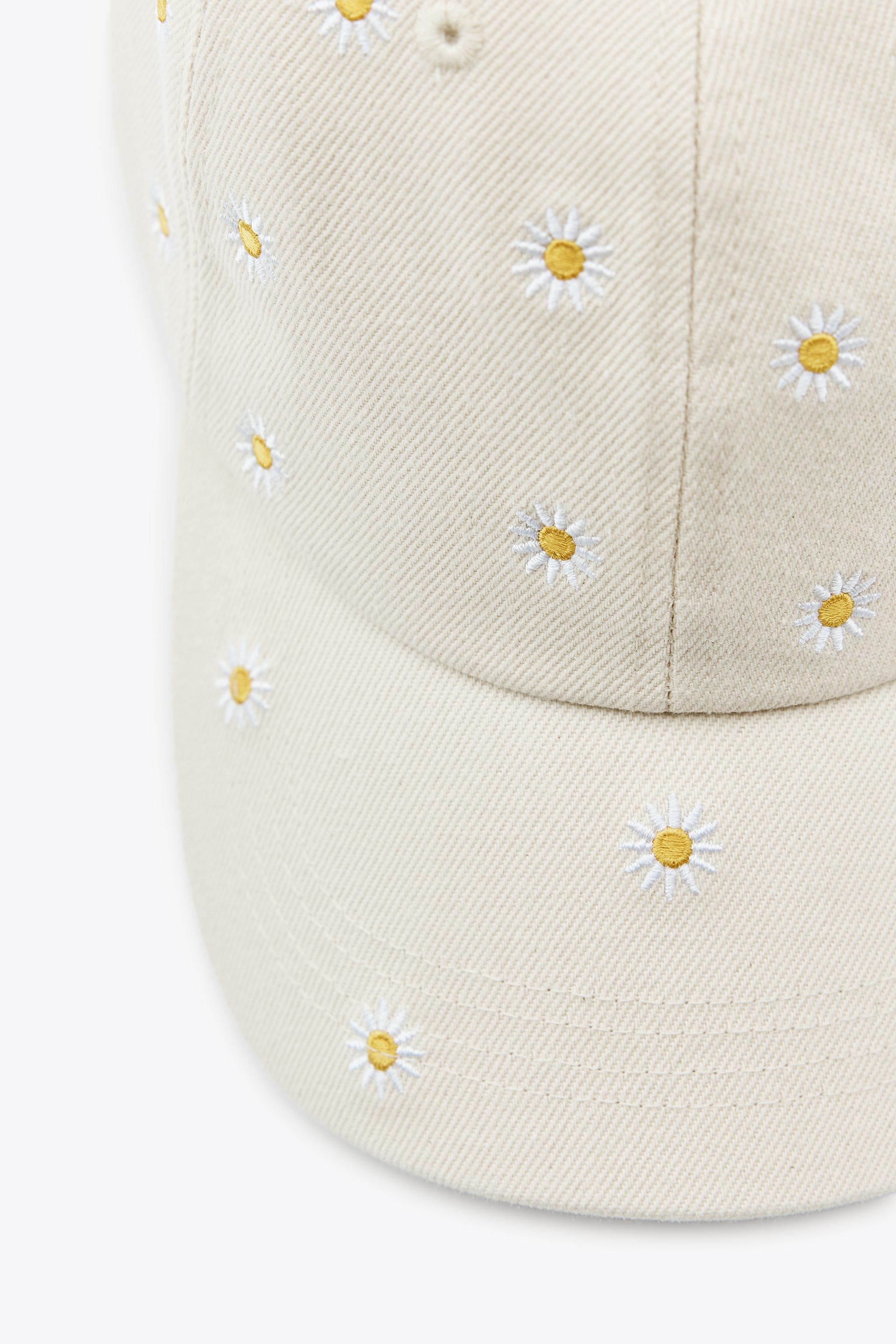 FLORAL EMBROIDERY TWILL CAP