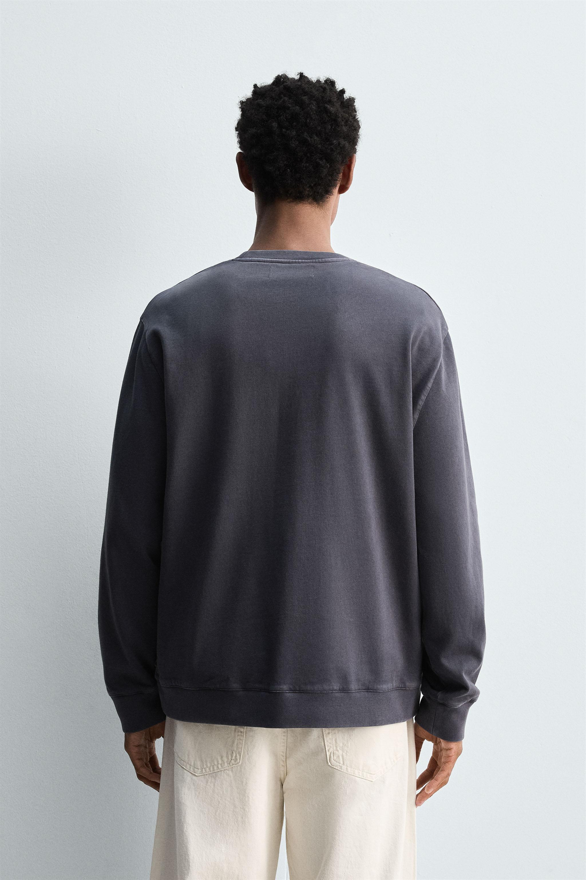 SOFT CREWNECK WASHED SWEATSHIRT