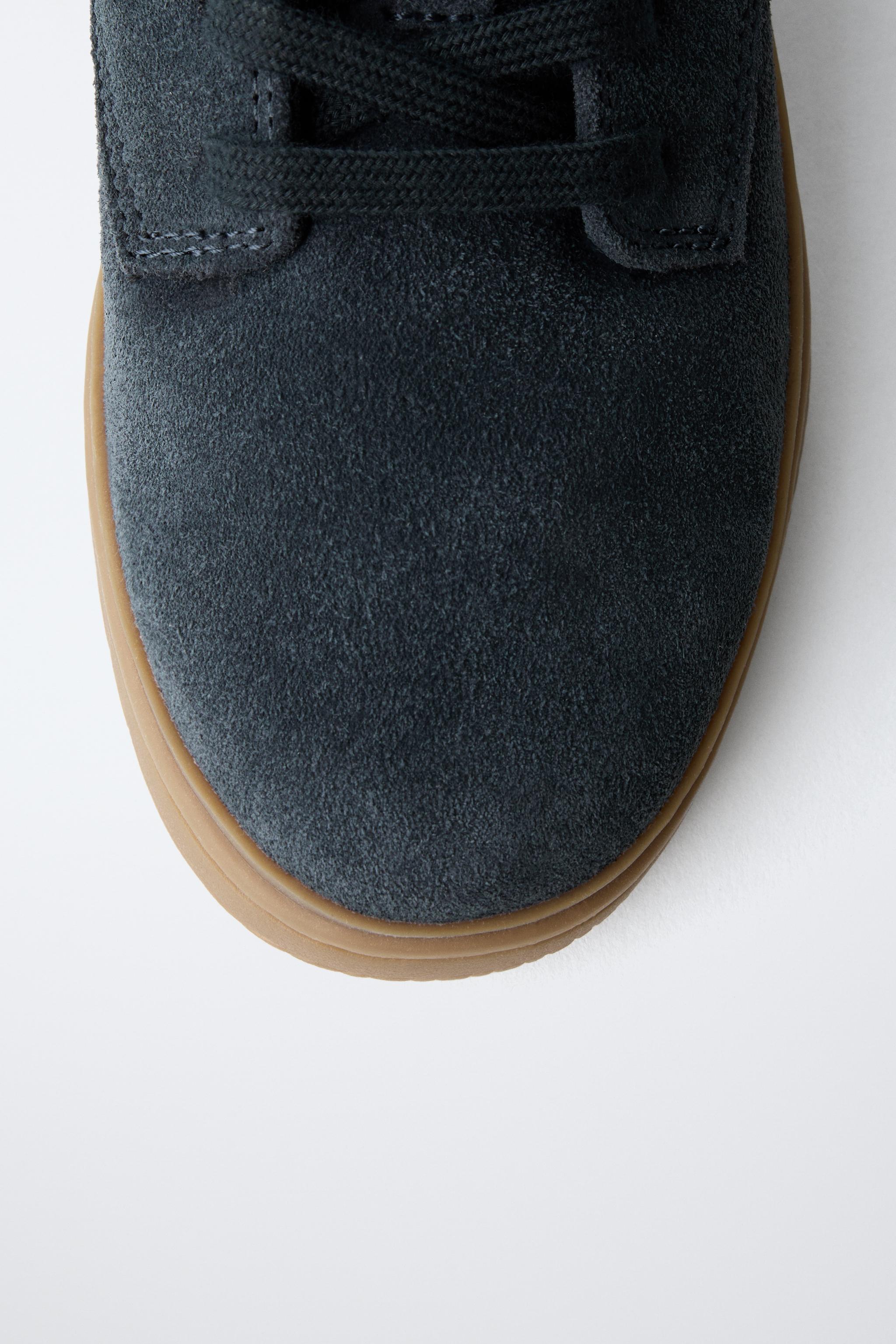 SPLIT LEATHER SPORT DERBY SHOES