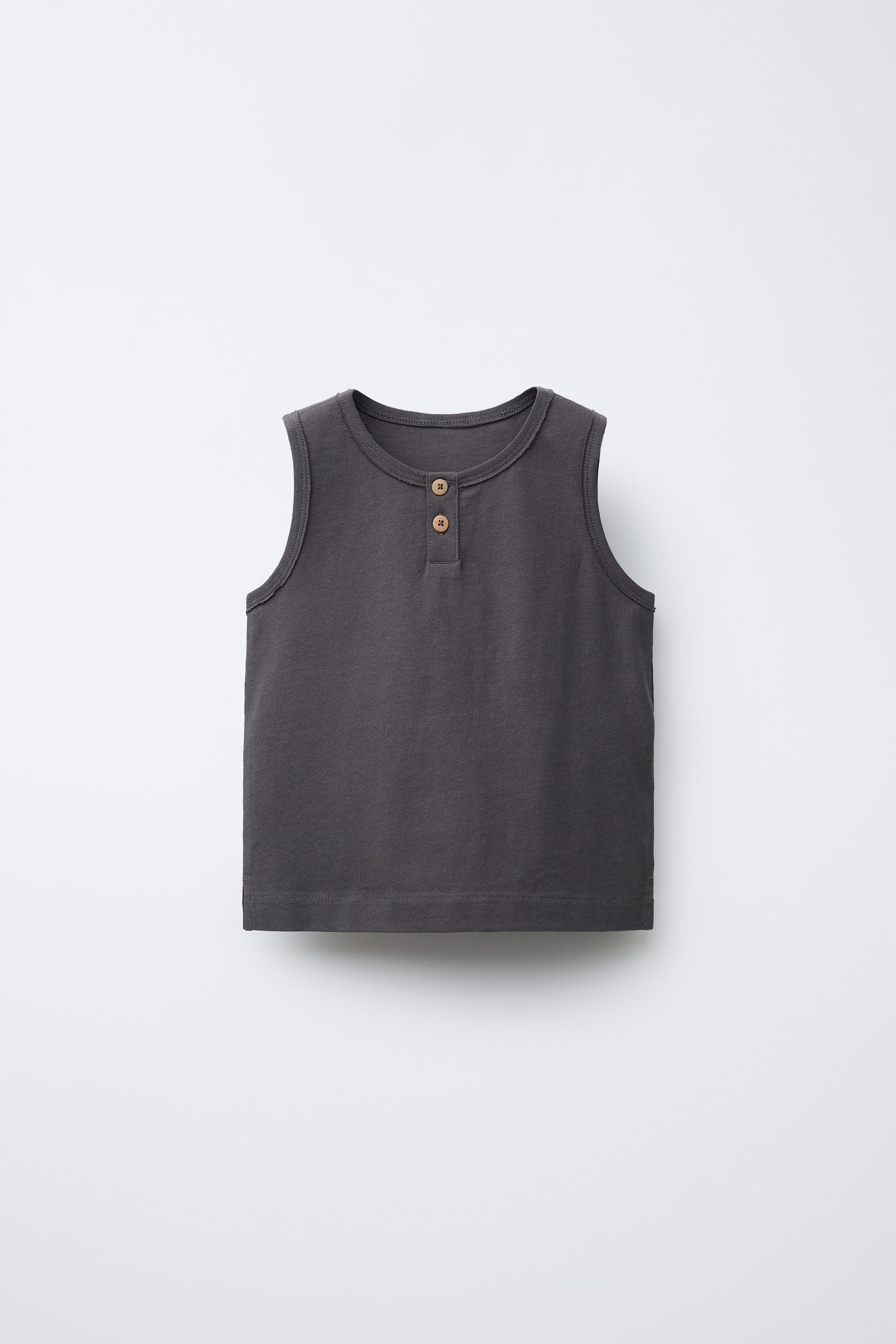 SLEEVELESS TOP WITH BUTTONS