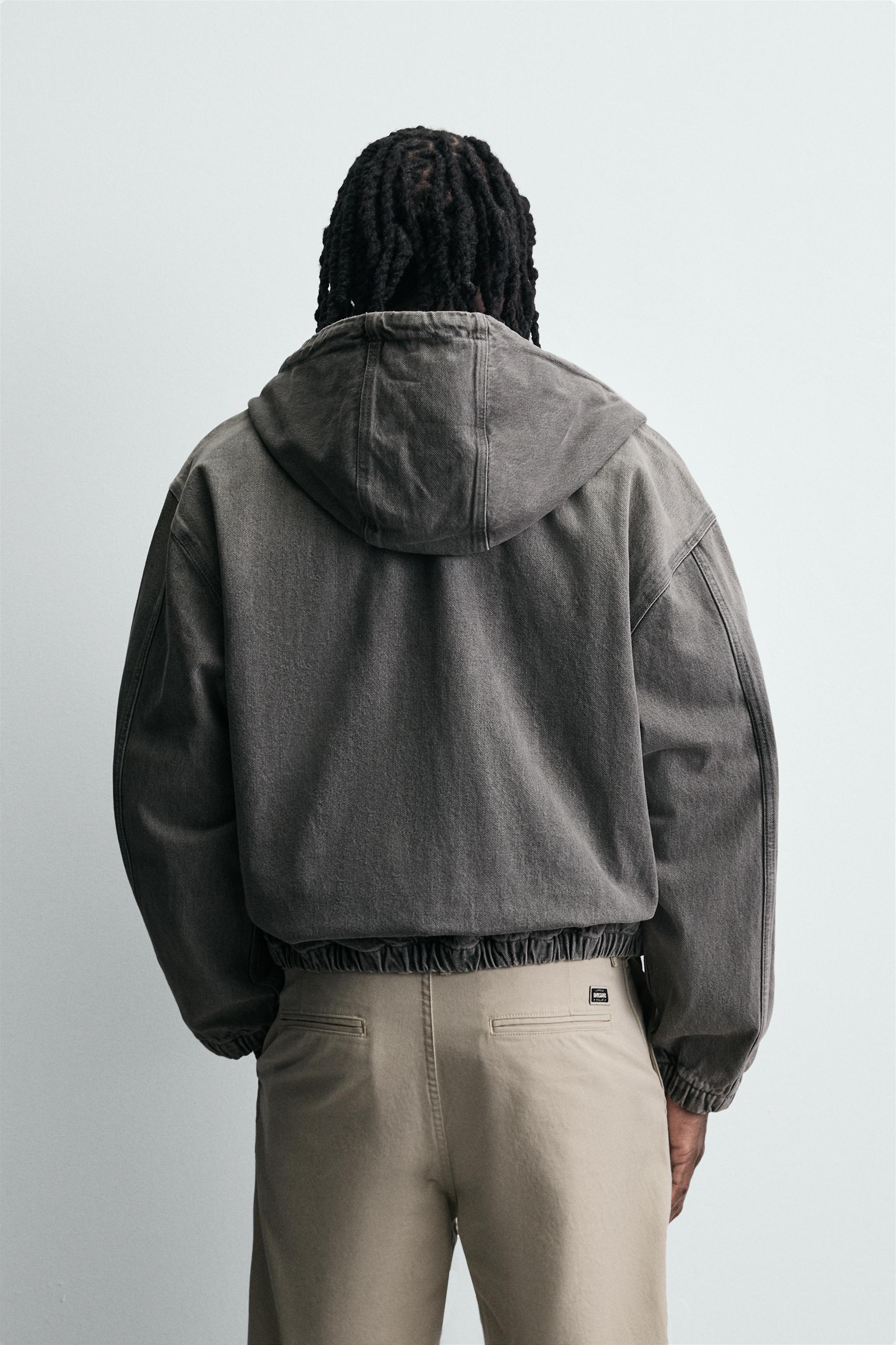 WASHED HOODED JACKET