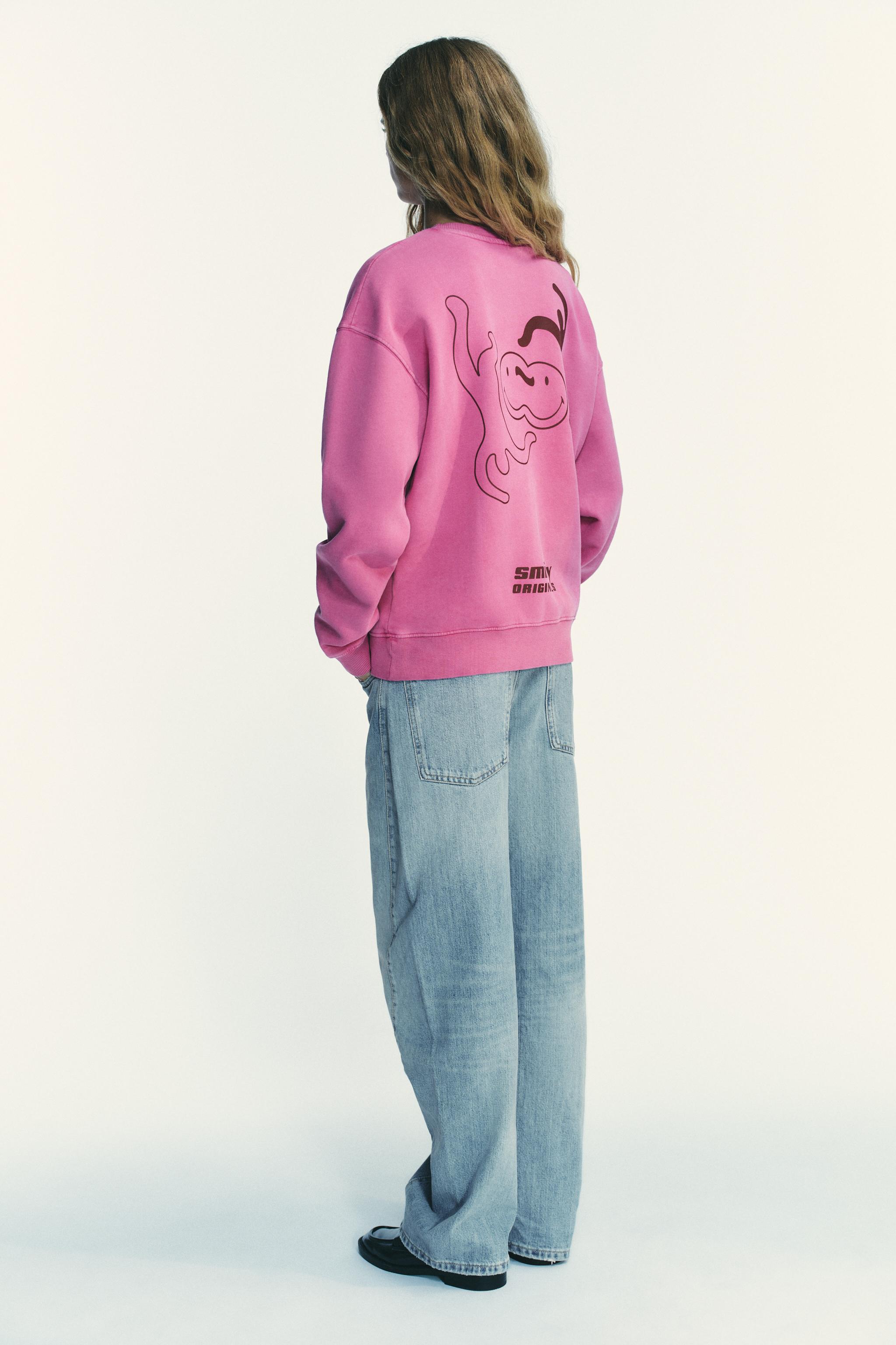 SMILEY® WASHED EFFECT SWEATSHIRT