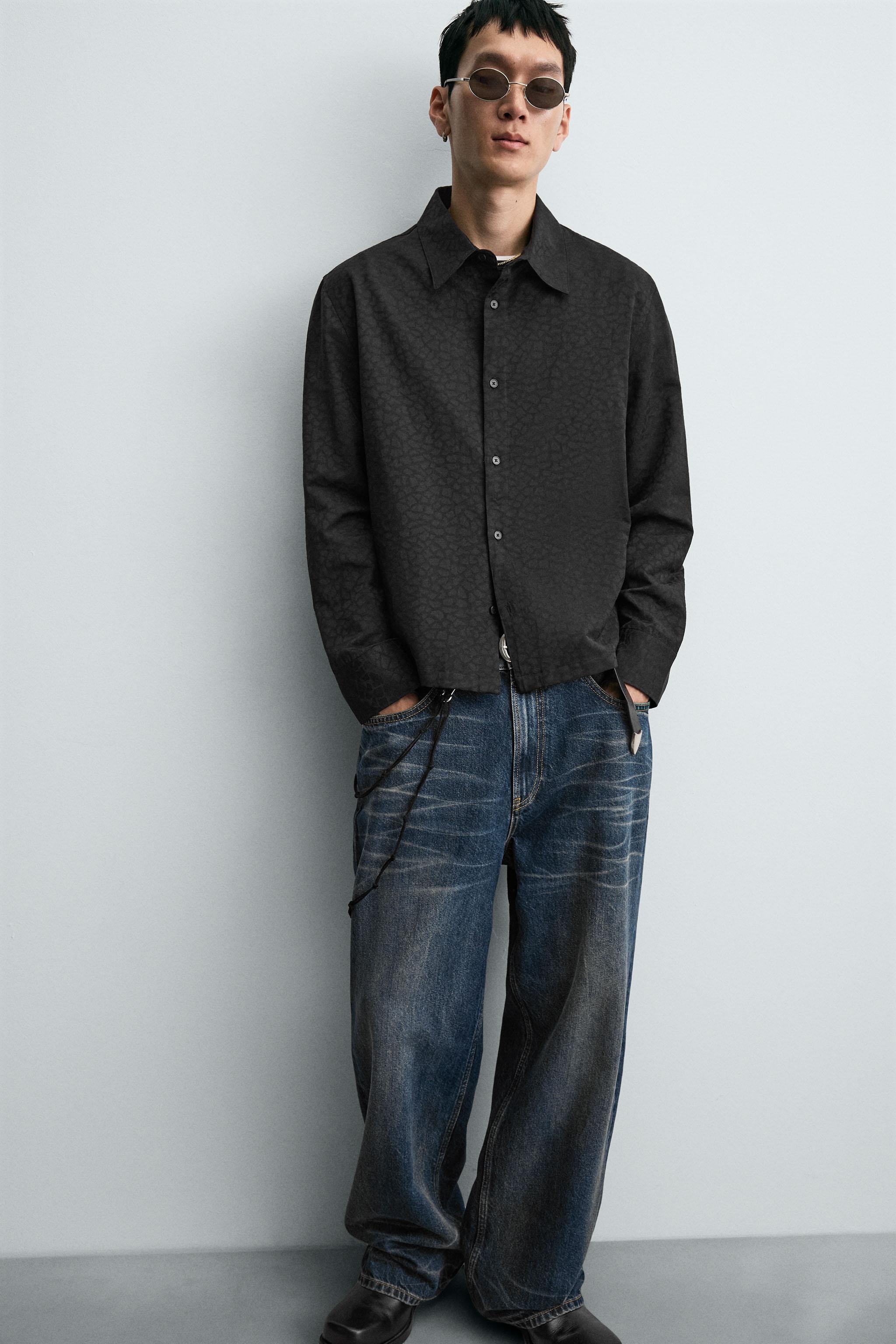 GEOMETRIC JACQUARD SHIRT