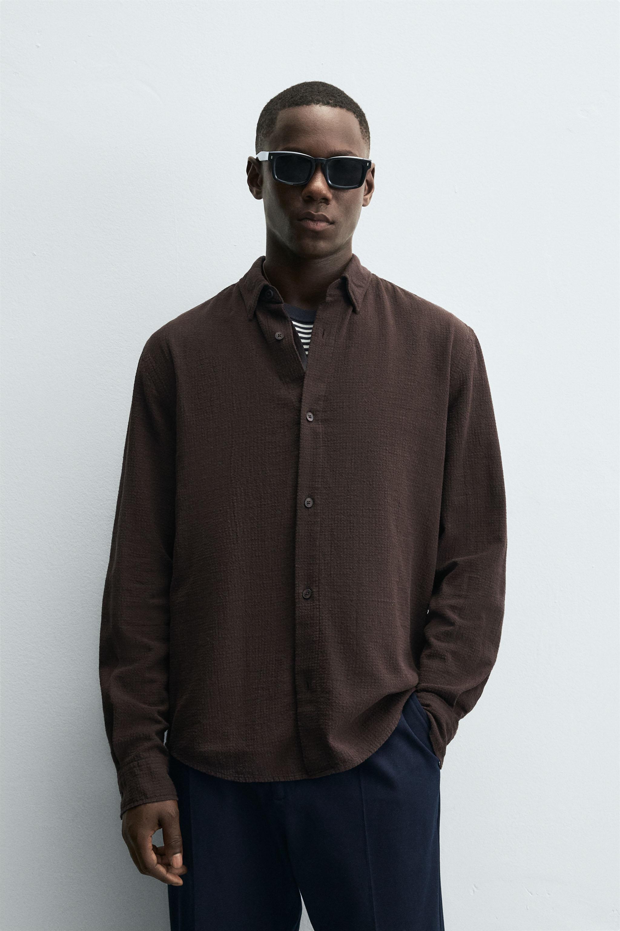 TEXTURED CHECKERED SHIRT