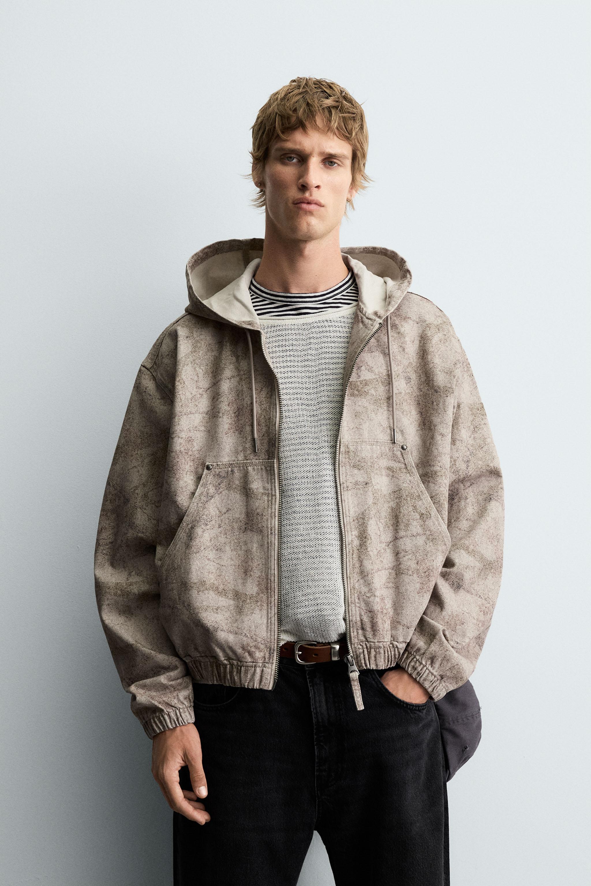 WASHED HOODED JACKET