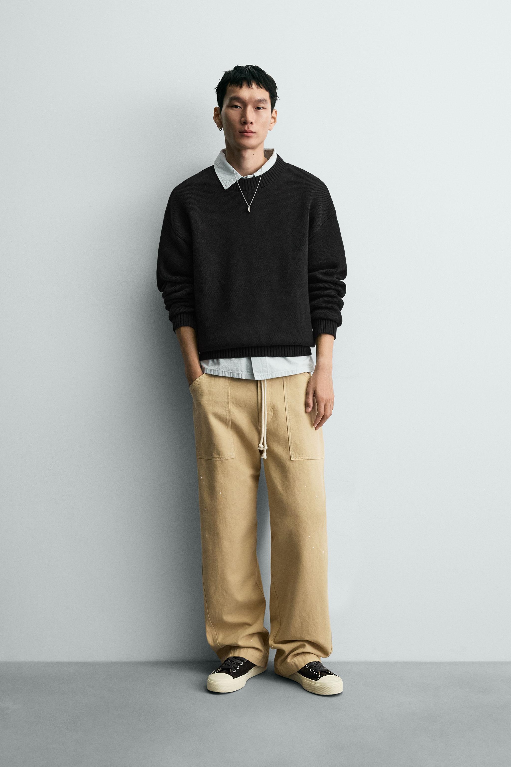 COTTON TEXTURE SWEATER