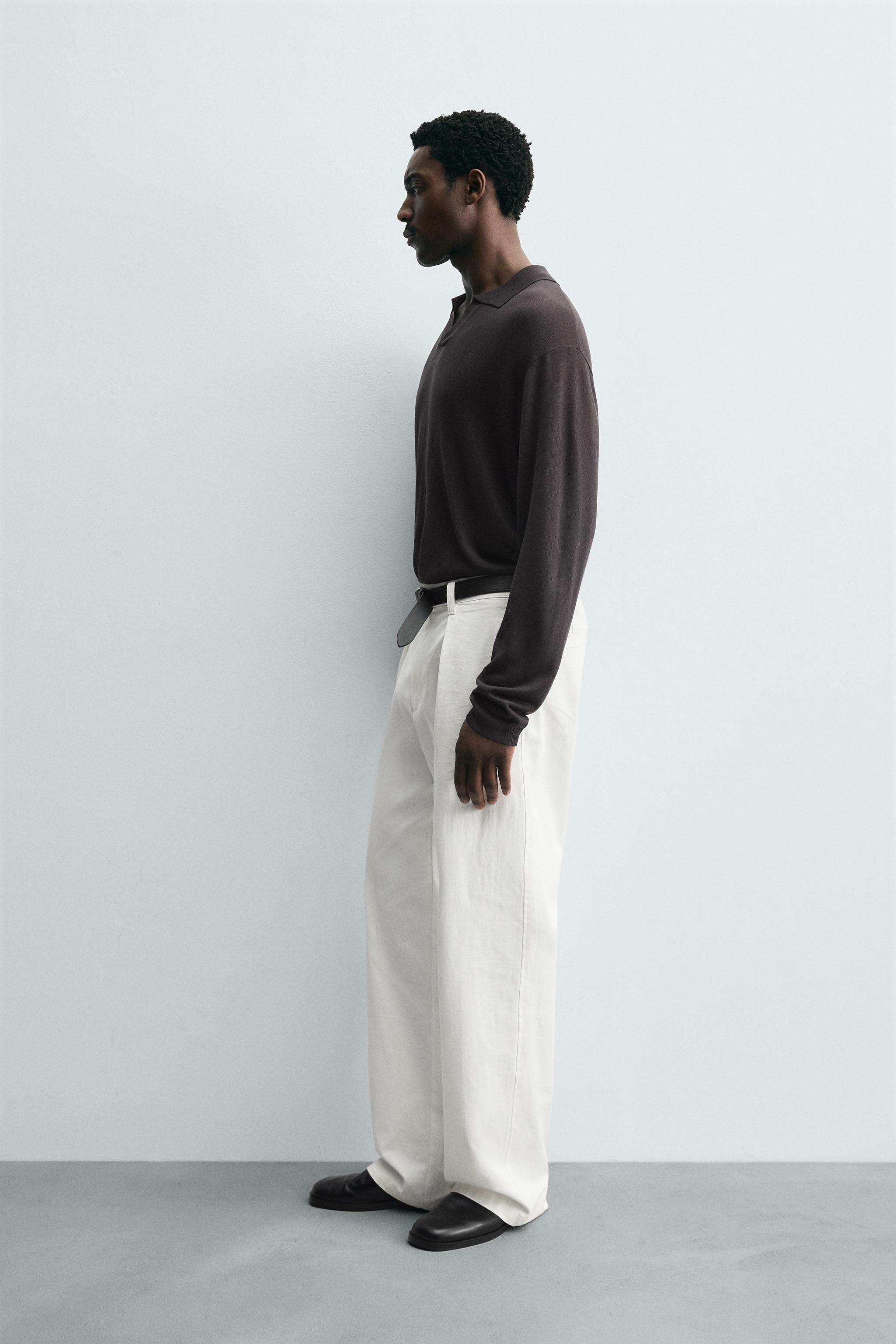 TEXTURED KNIT POLO SHIRT