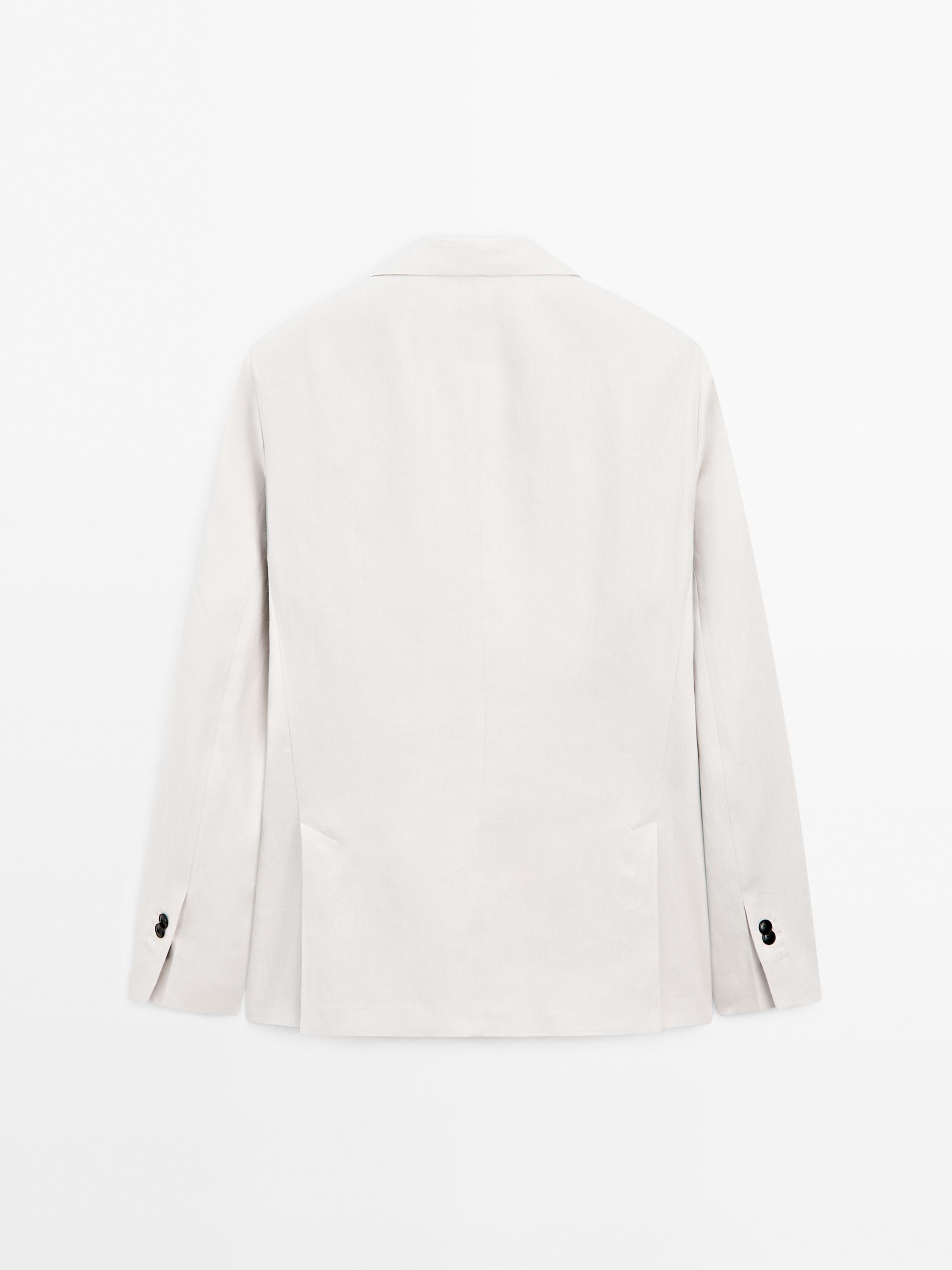 100% linen suit blazer