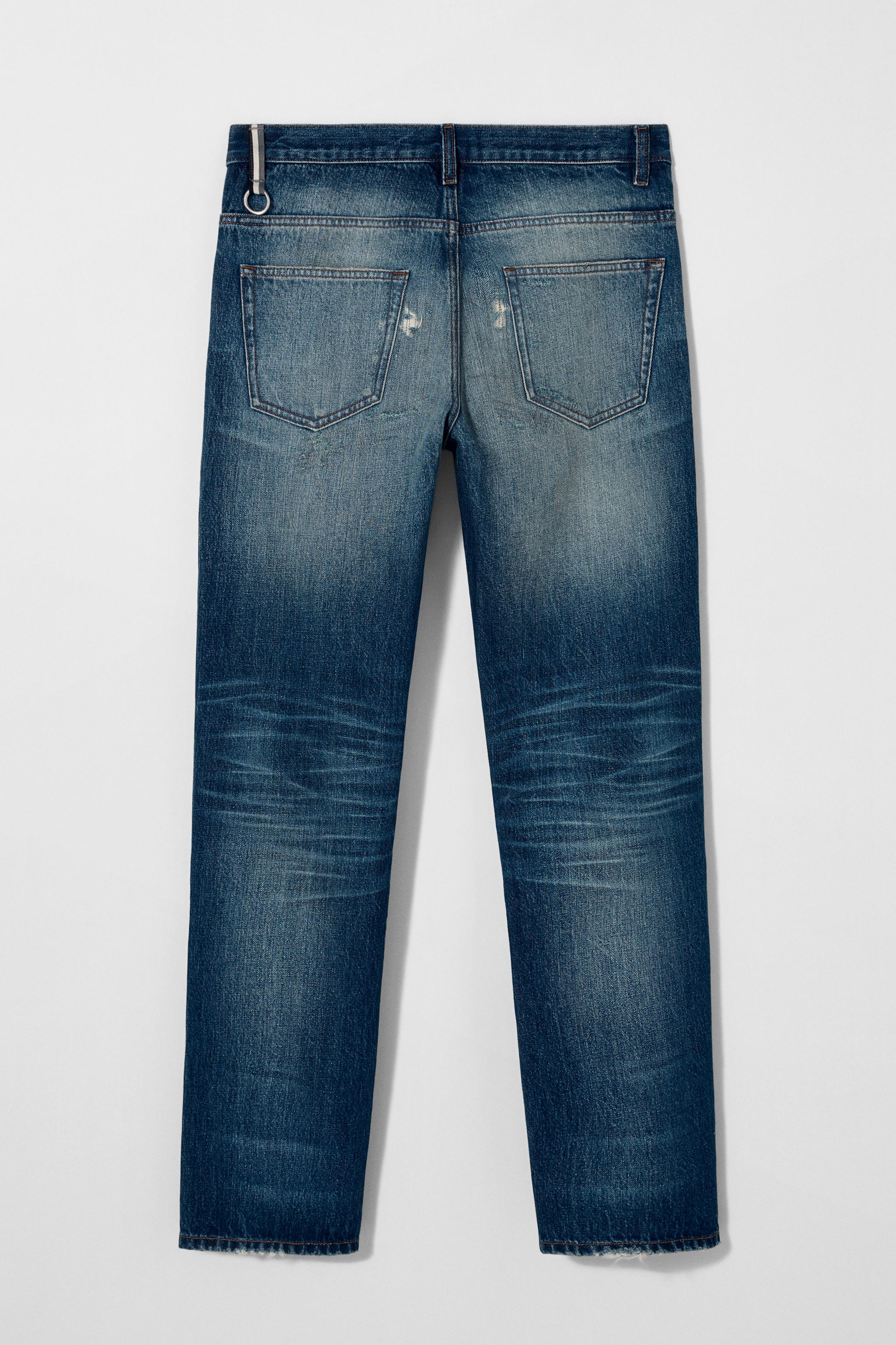 RIPPED SLIM FIT JEANS BOBBY GILLESPIE X ZARA