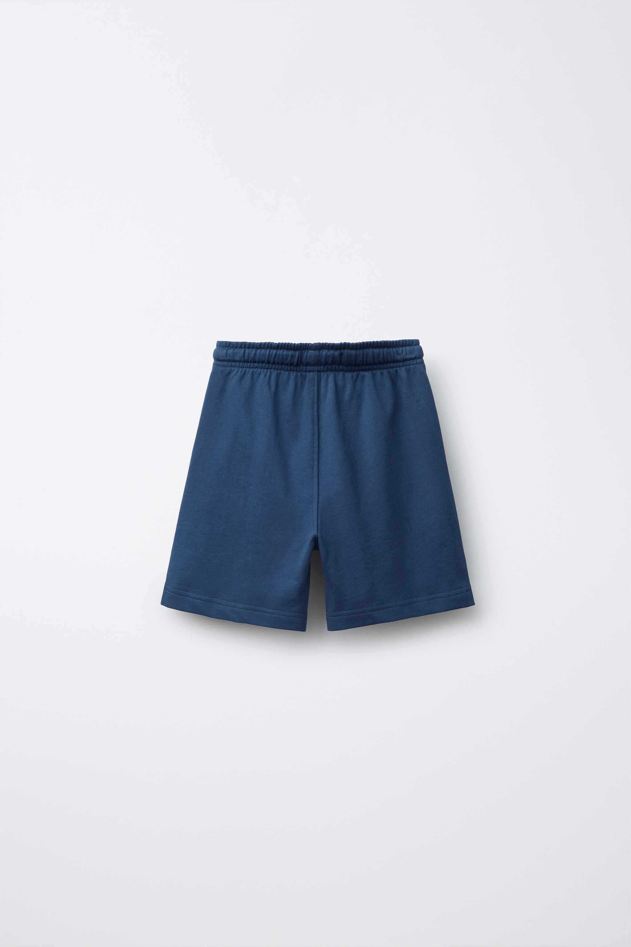 BASIC FLEECE T-SHIRT AND BERMUDA SET