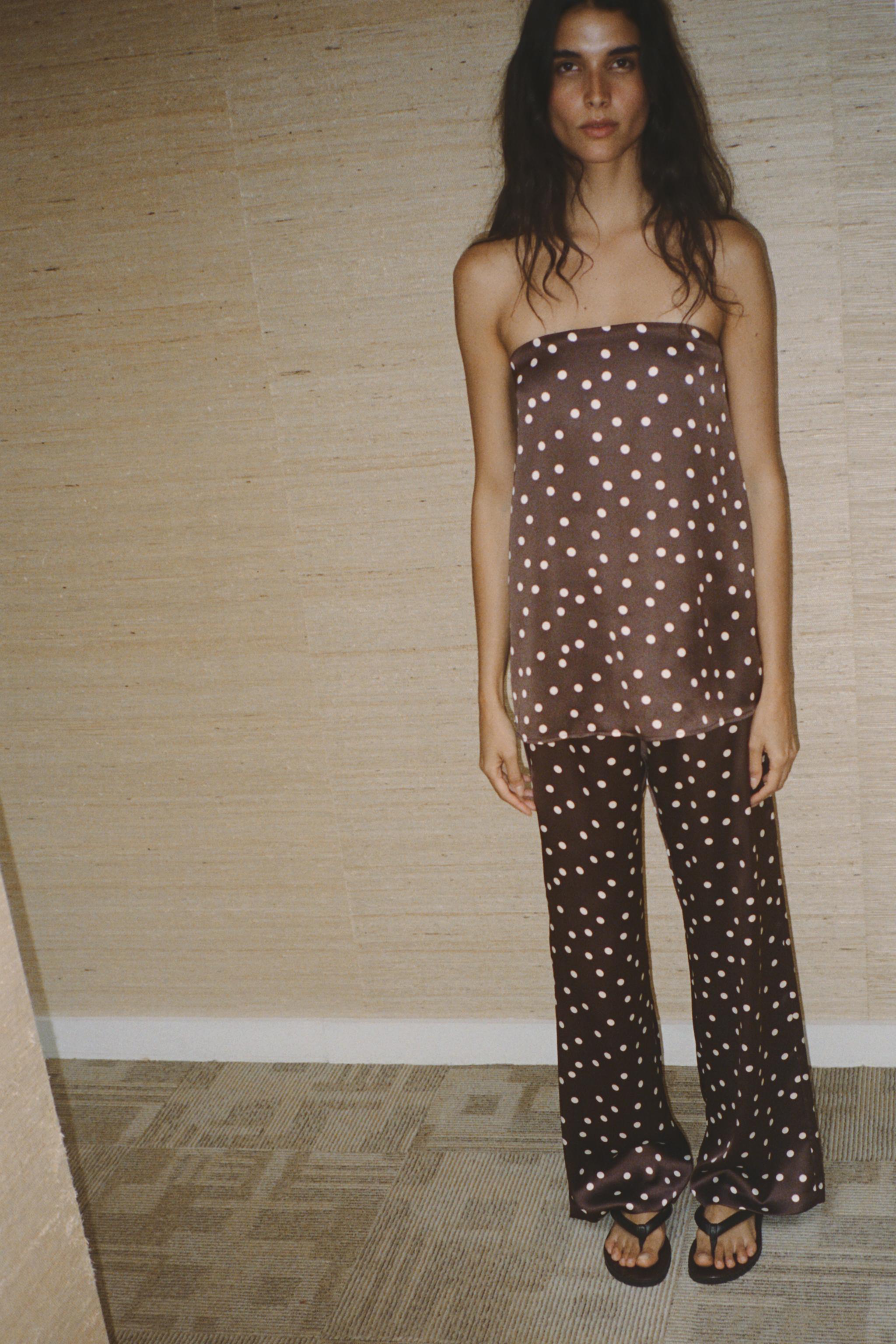 HIGH-WAISTED SATIN PANTS