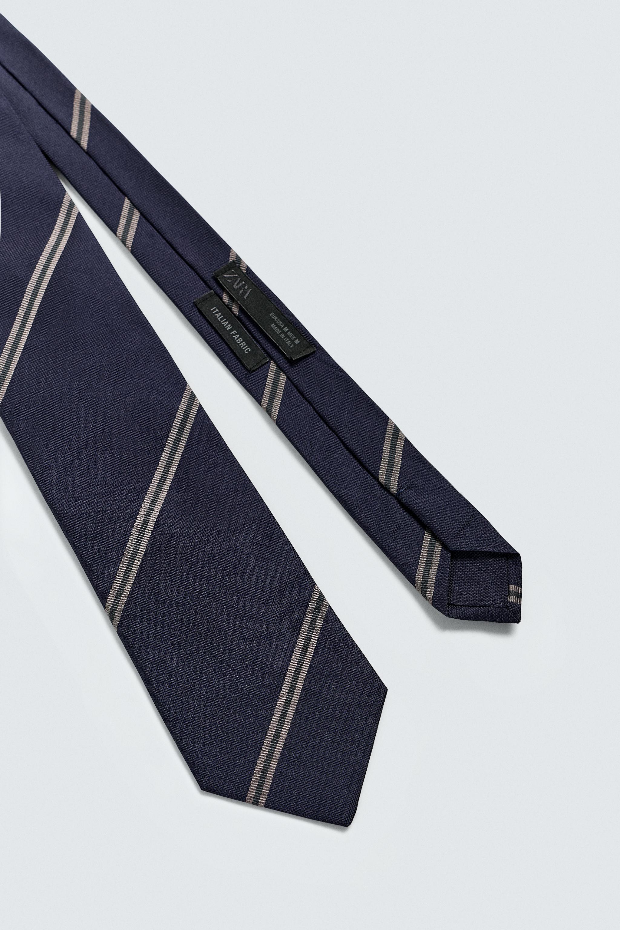 100% SILK STRIPED TIE