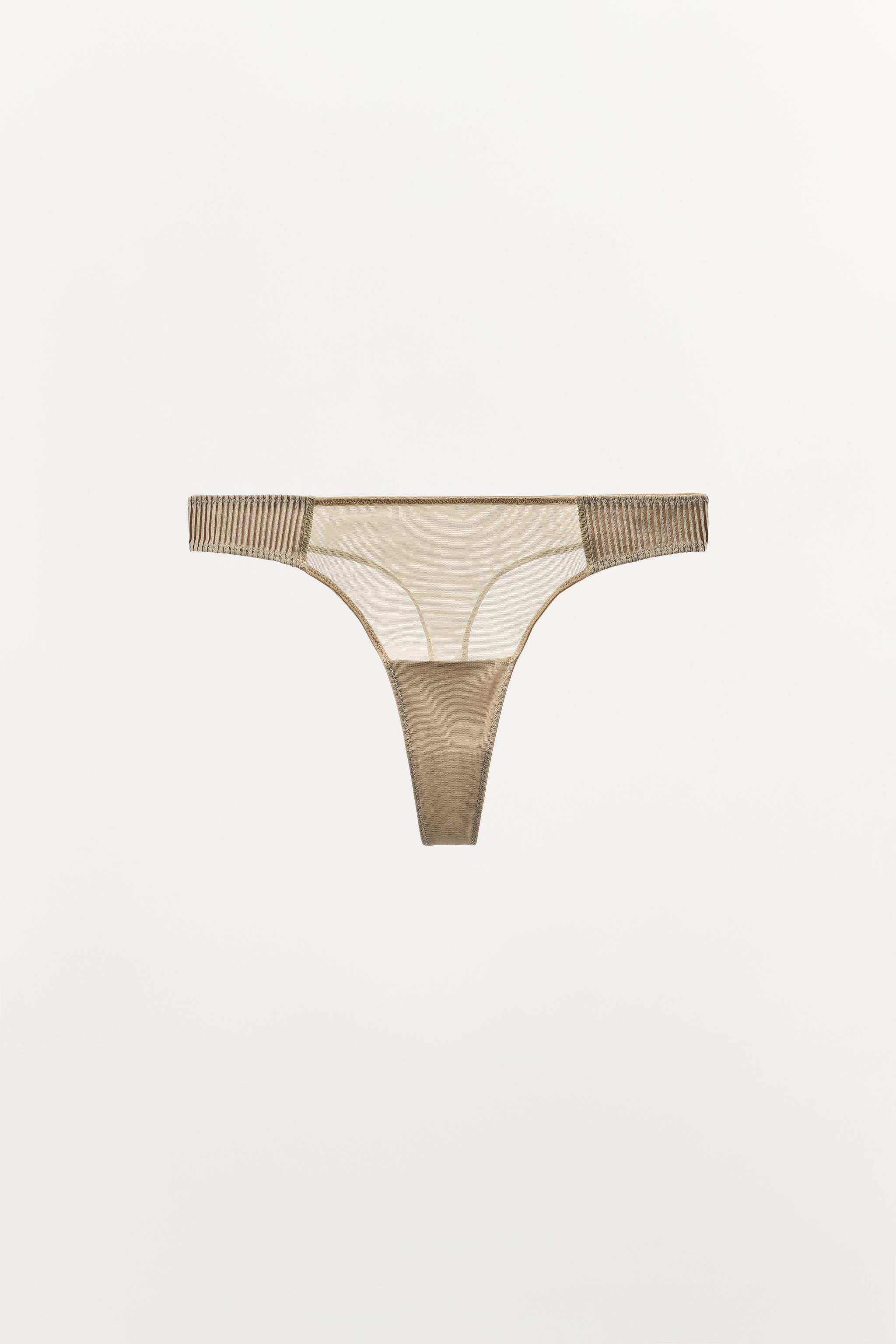COMBINED PLEATED THONG