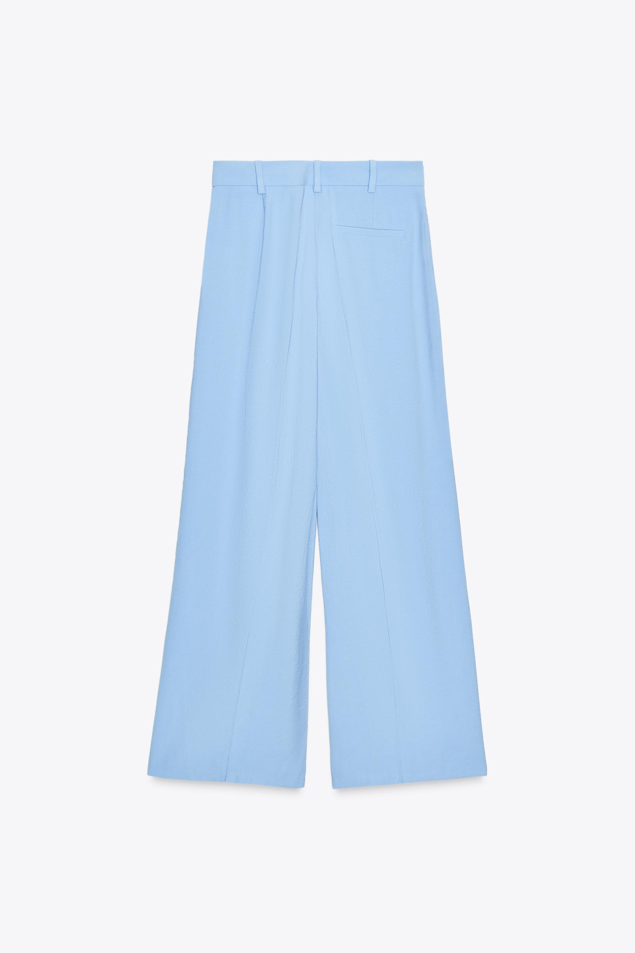 PLEATED WIDE LEG PANTS