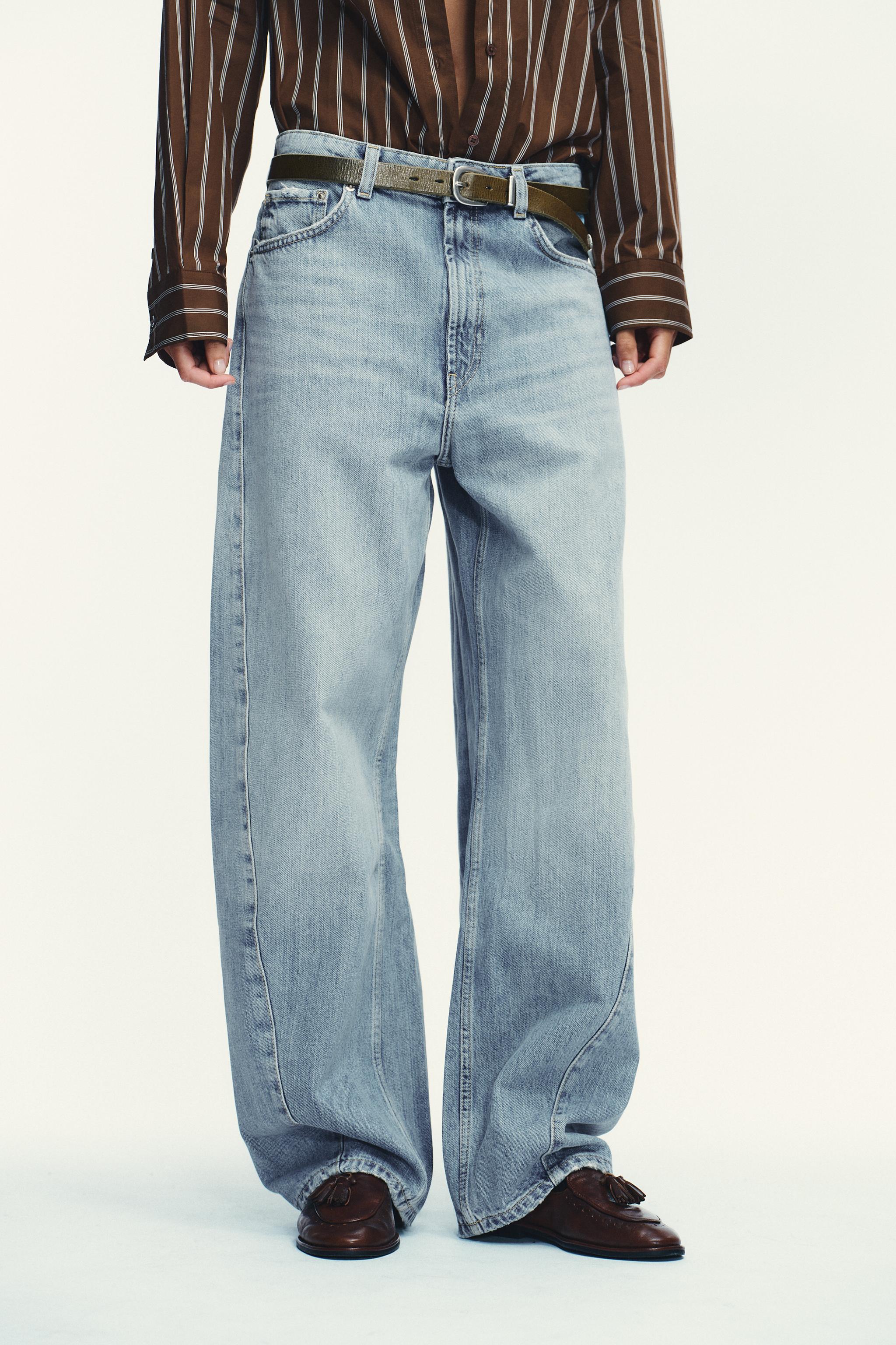 TRF MID-RISE BAGGY BALLOON JEANS