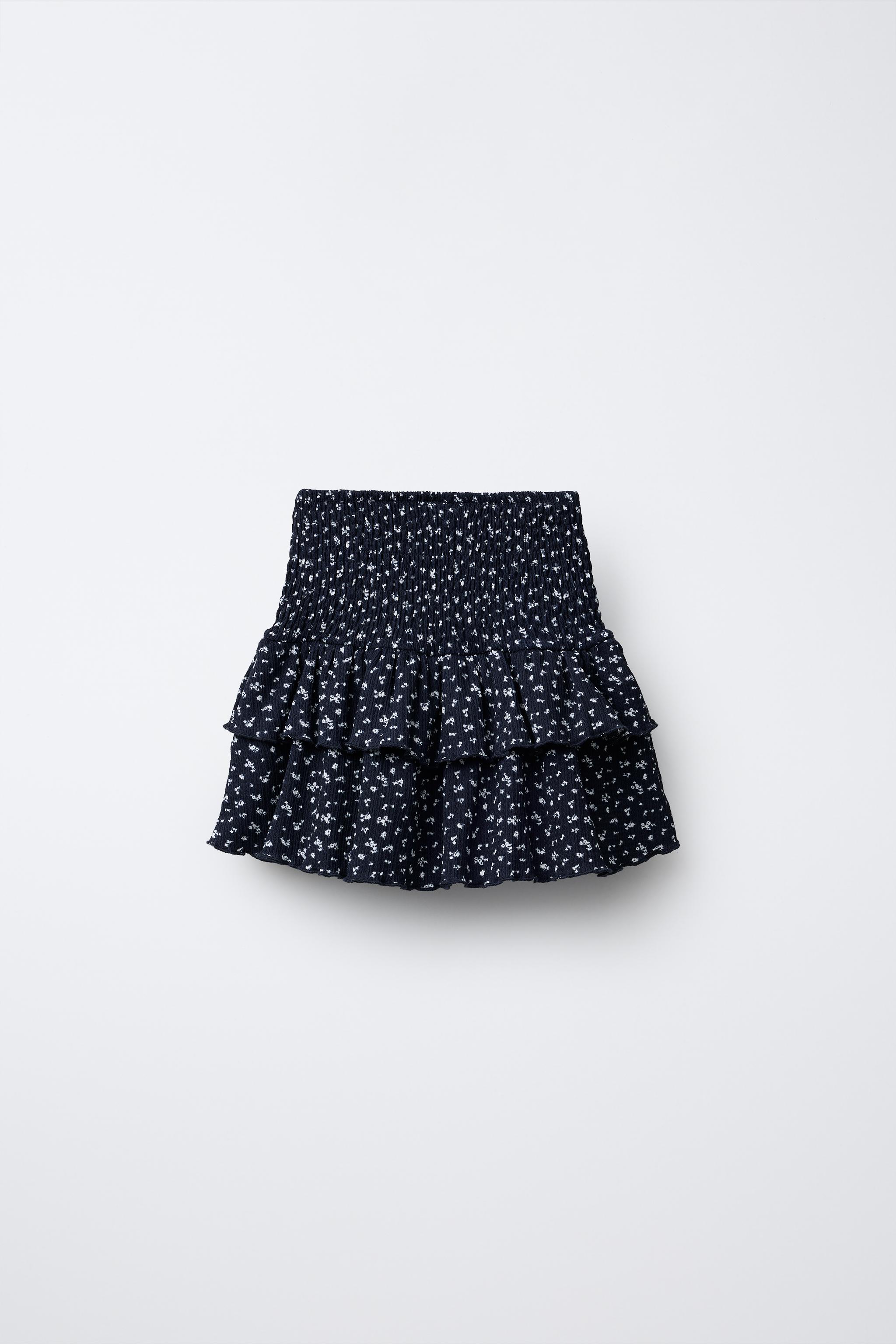 FLORAL COTTON GAUZE SKORT