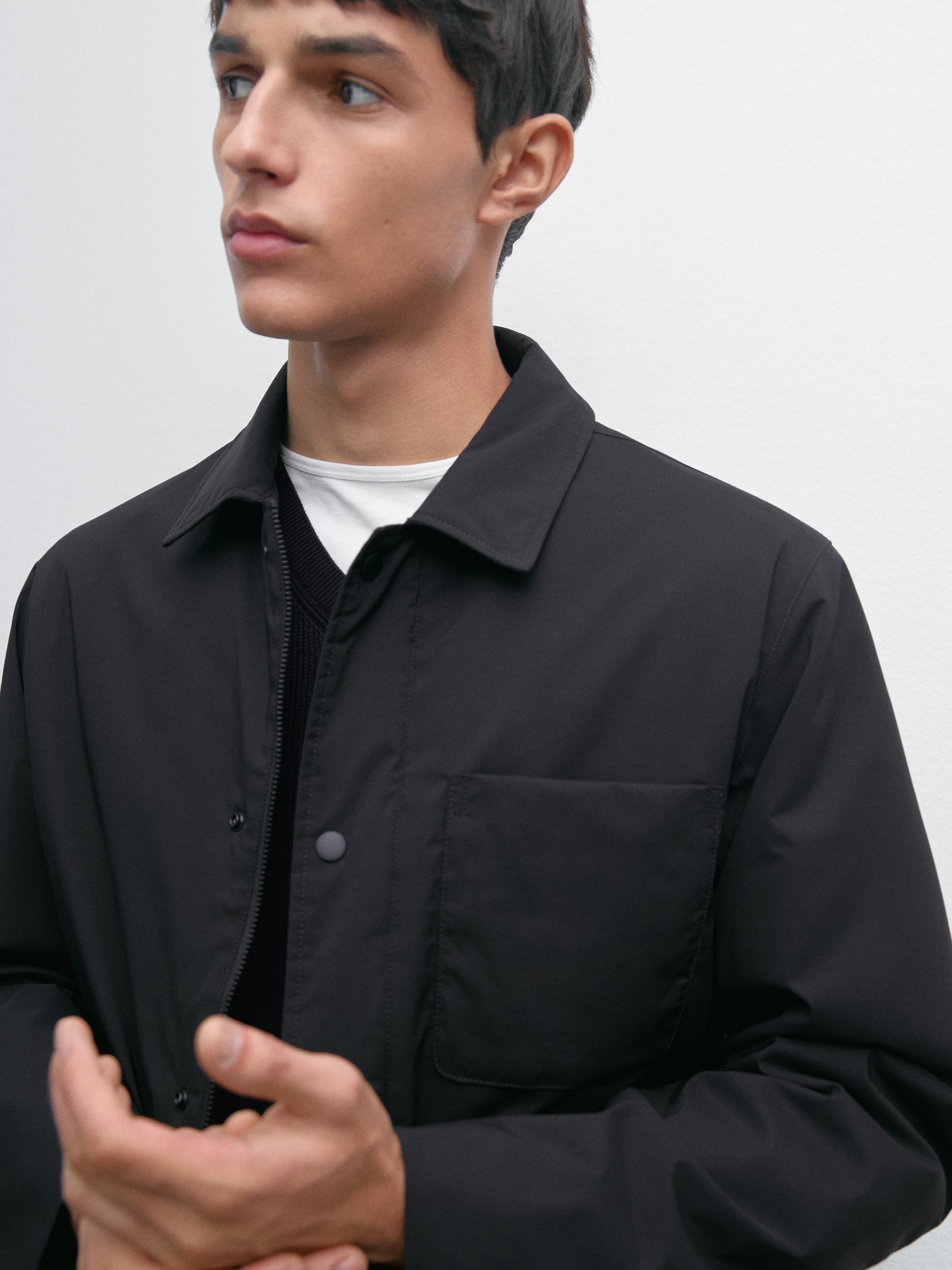 Water-repellent technical jacket
