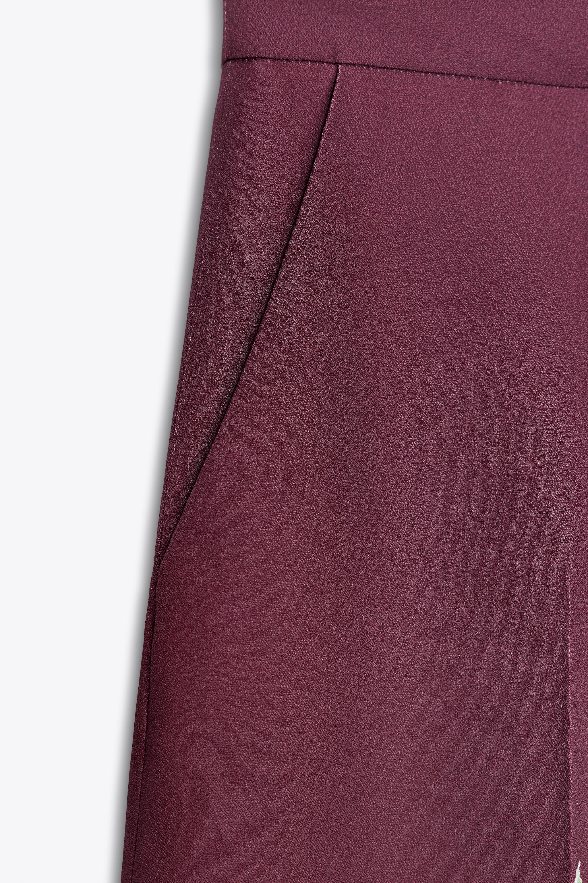 FLORAL PRINT WIDE LEG PANTS