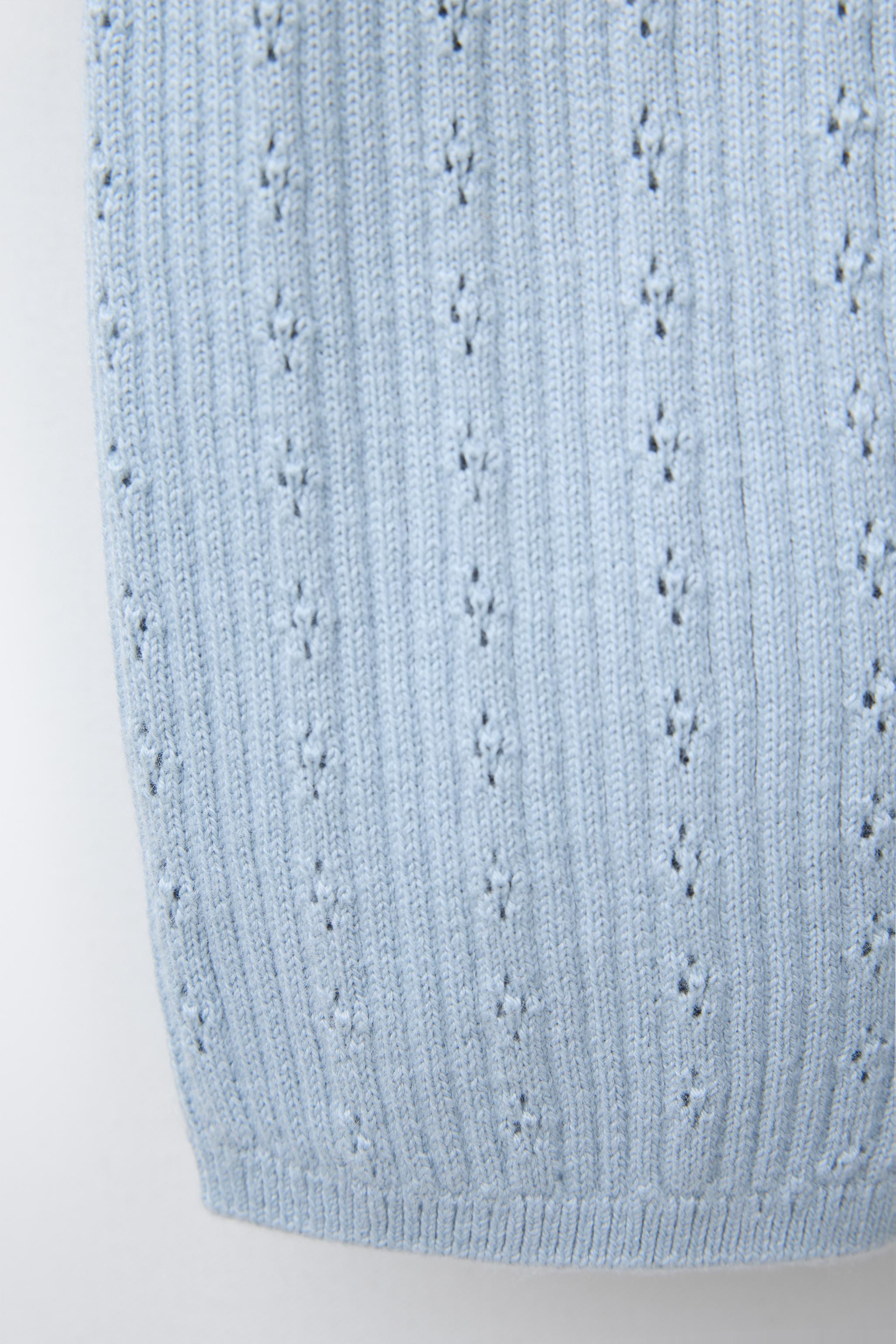 OPENWORK KNIT SHORT JUMPSUIT