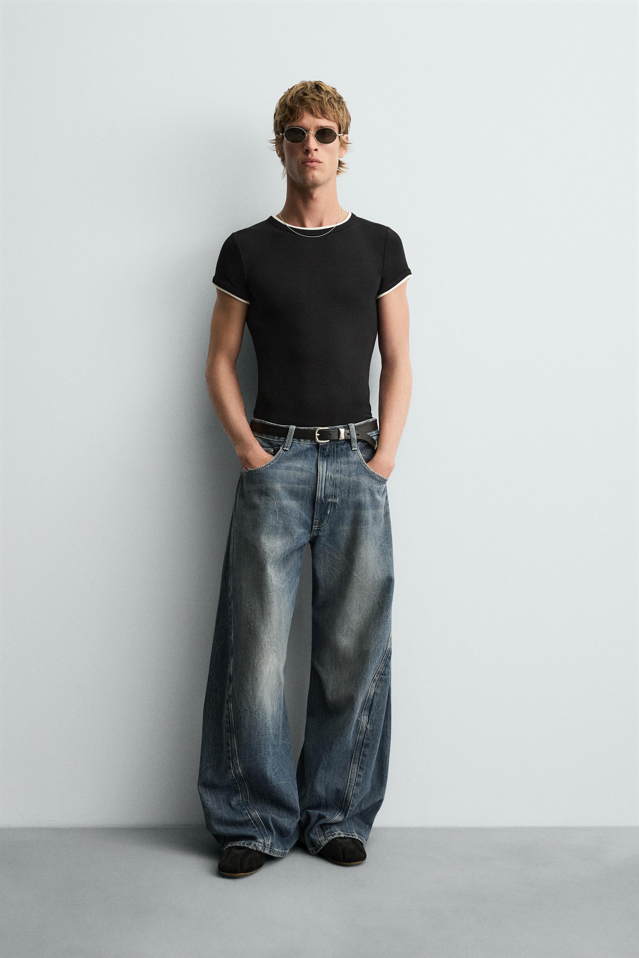 BAGGY FIT TWISTED SEAM JEANS