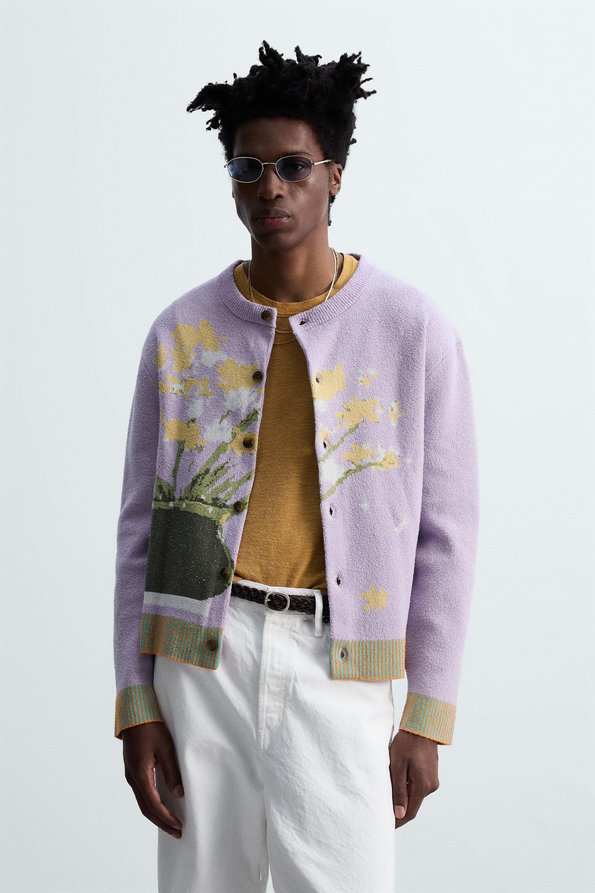FLORAL JACQUARD CARDIGAN © OTIS KWAME KYE QUAICOE