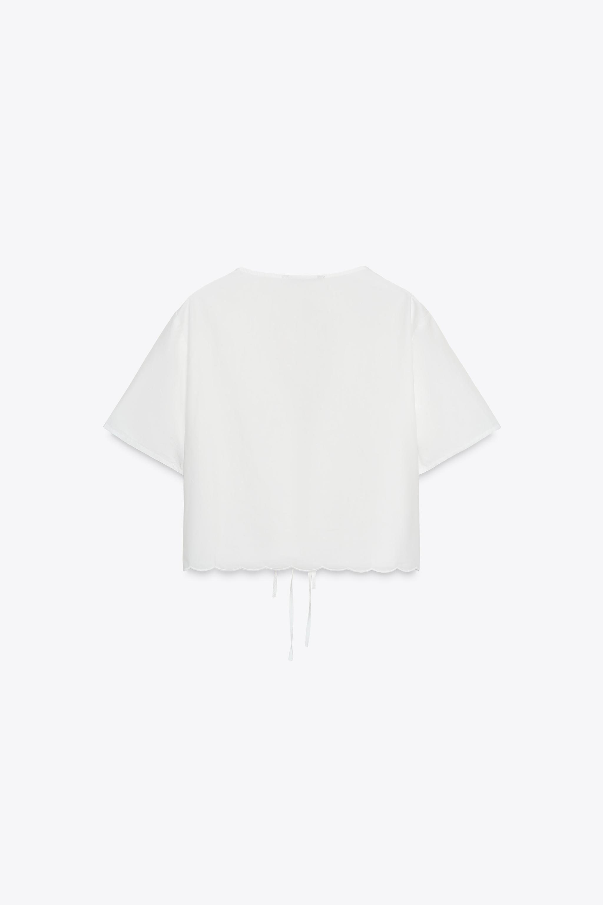 EMBROIDERED TIE SHIRT