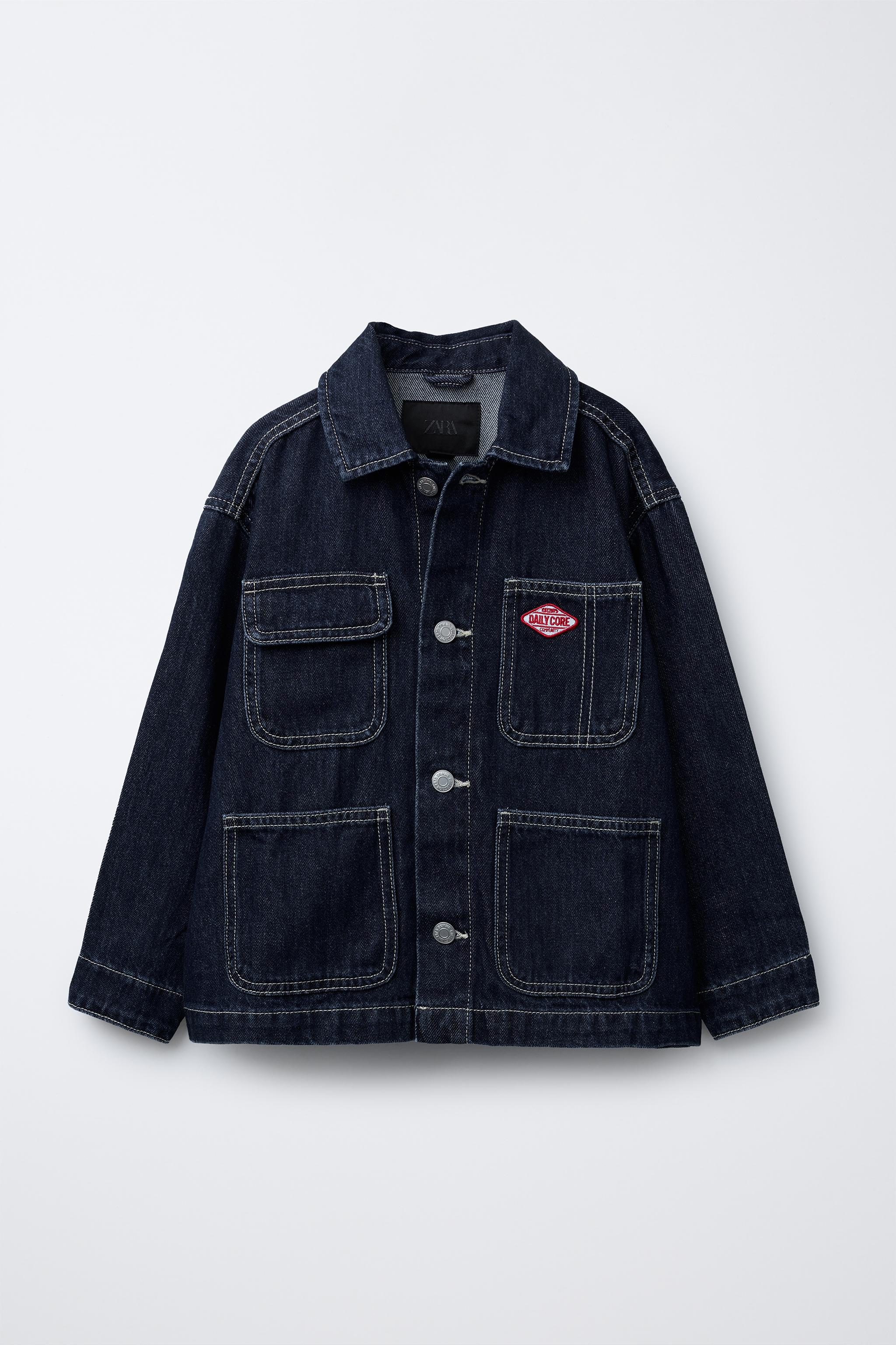DENIM JACKET WITH LABEL