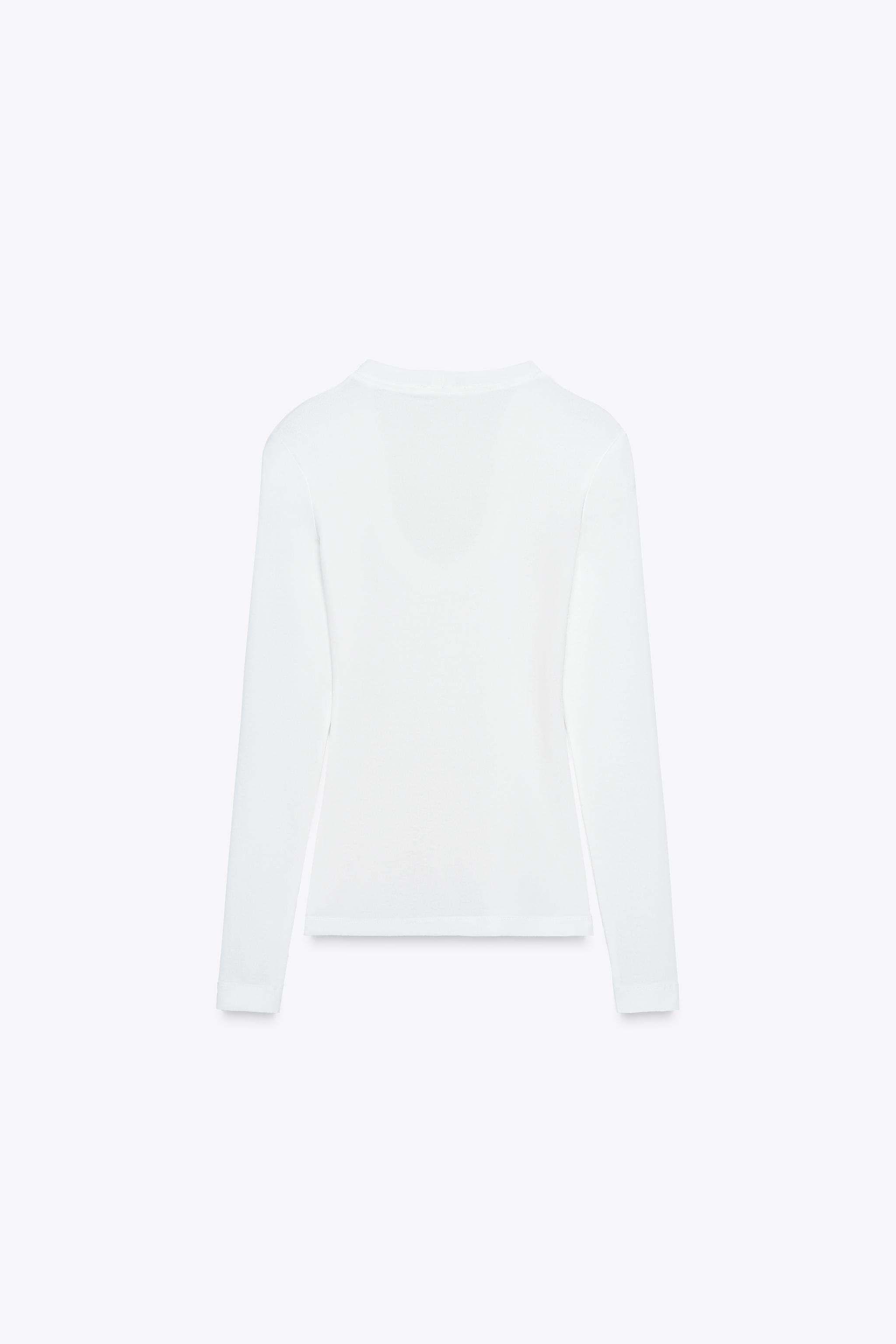CREPE LONG SLEEVE T-SHIRT