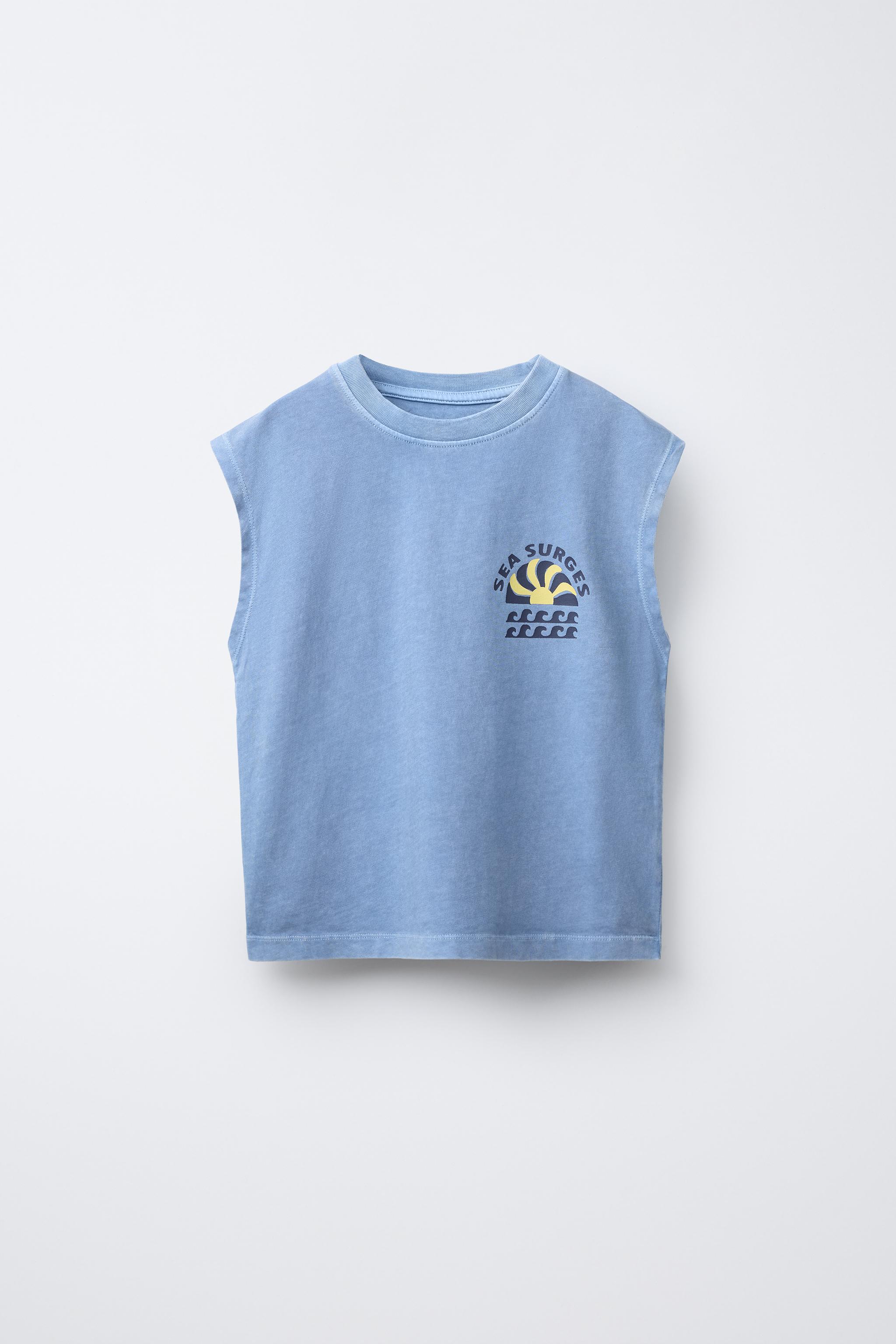 GARMENT DYE SLEEVELESS T-SHIRT AND BERMUDA SET