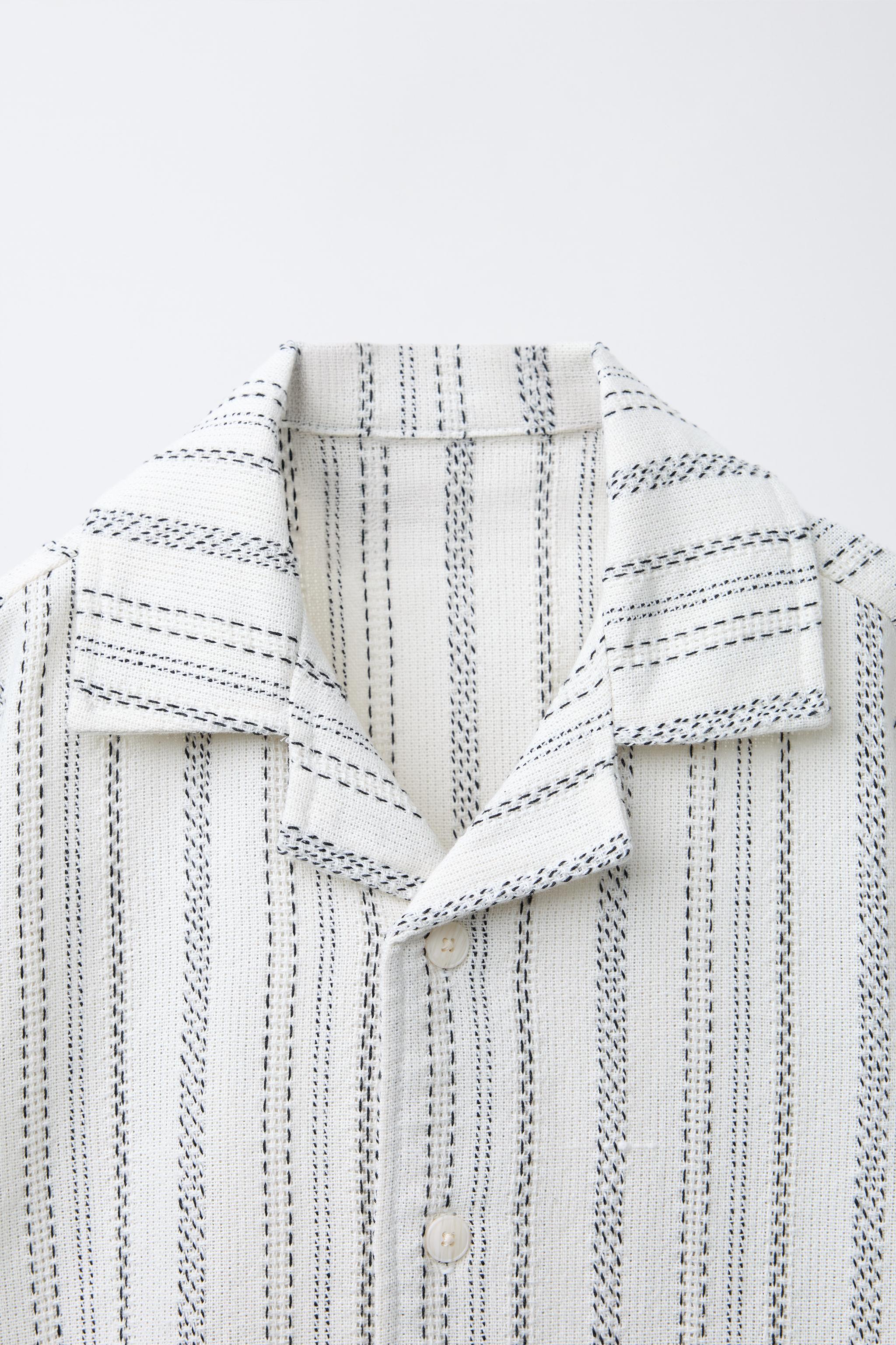 RUSTIC STRIPED BOWLING SHIRT