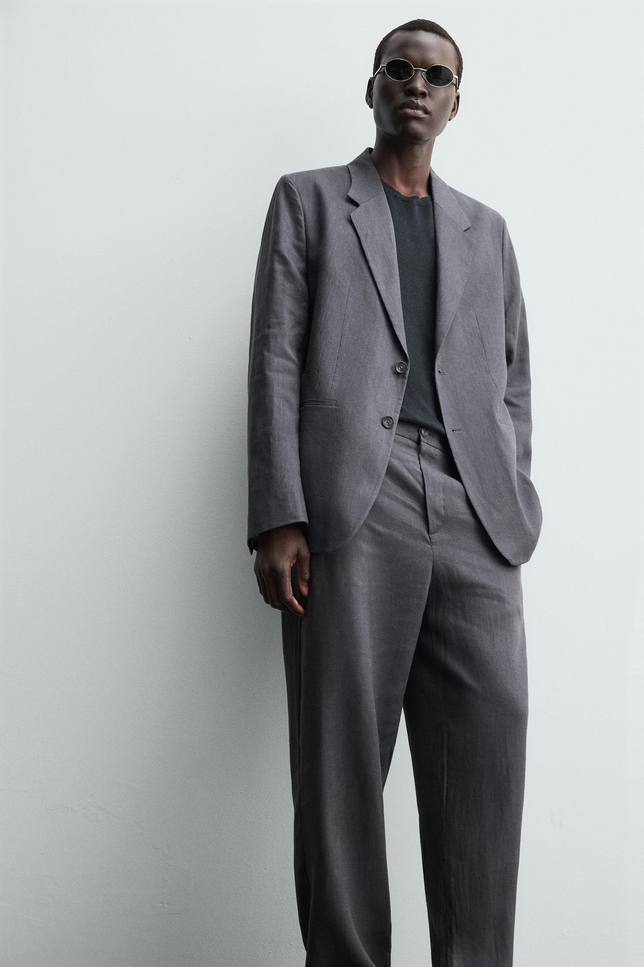 100% LINEN SUIT PANTS