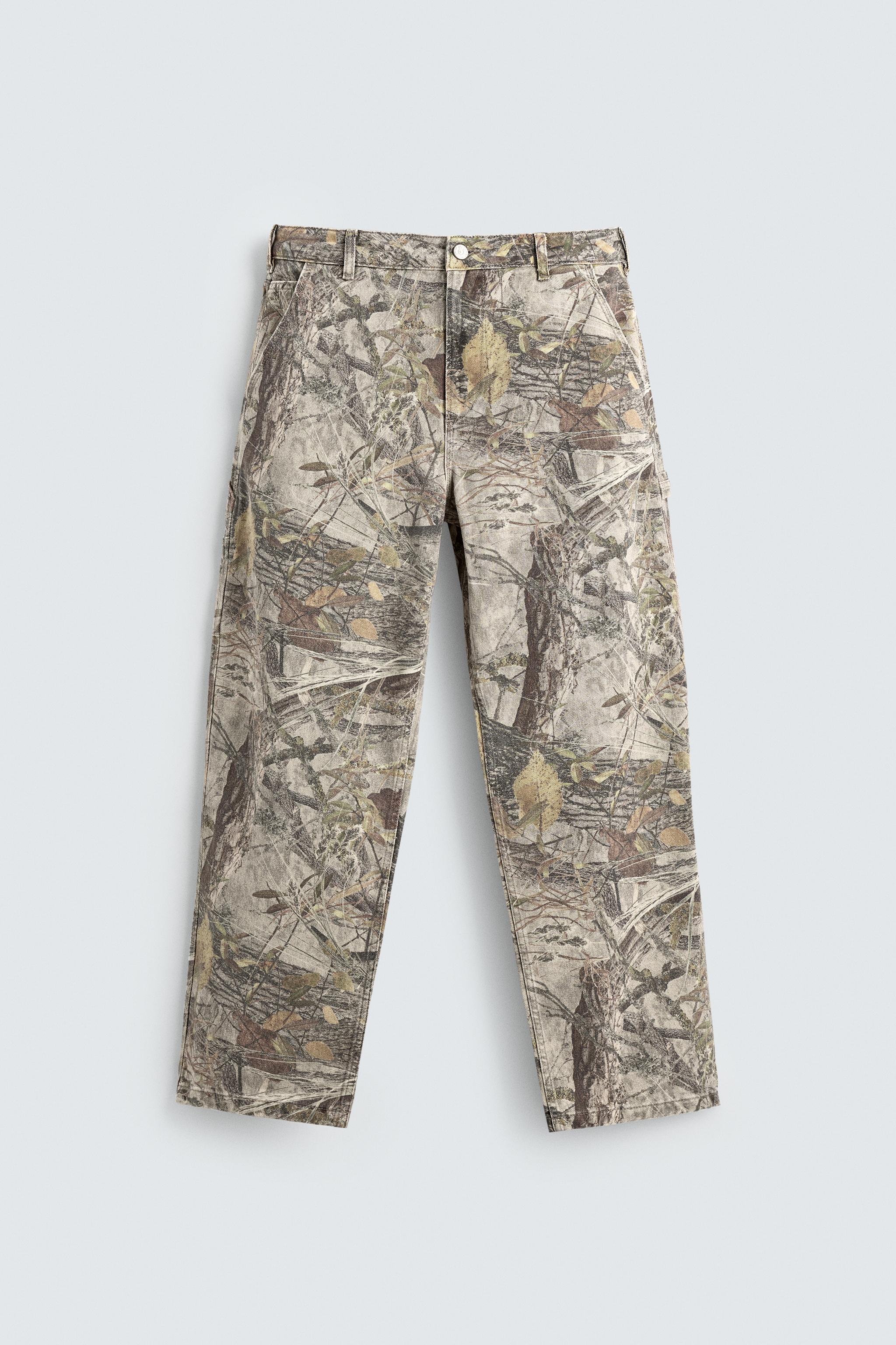 ABSTRACT PRINT CARPENTER PANTS