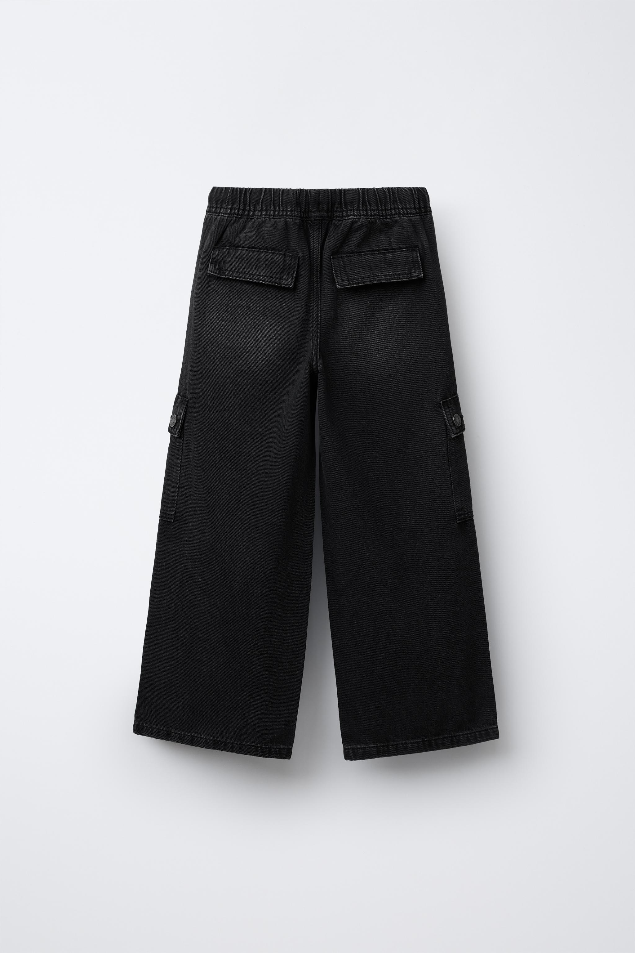 DENIM CARGO PANTS
