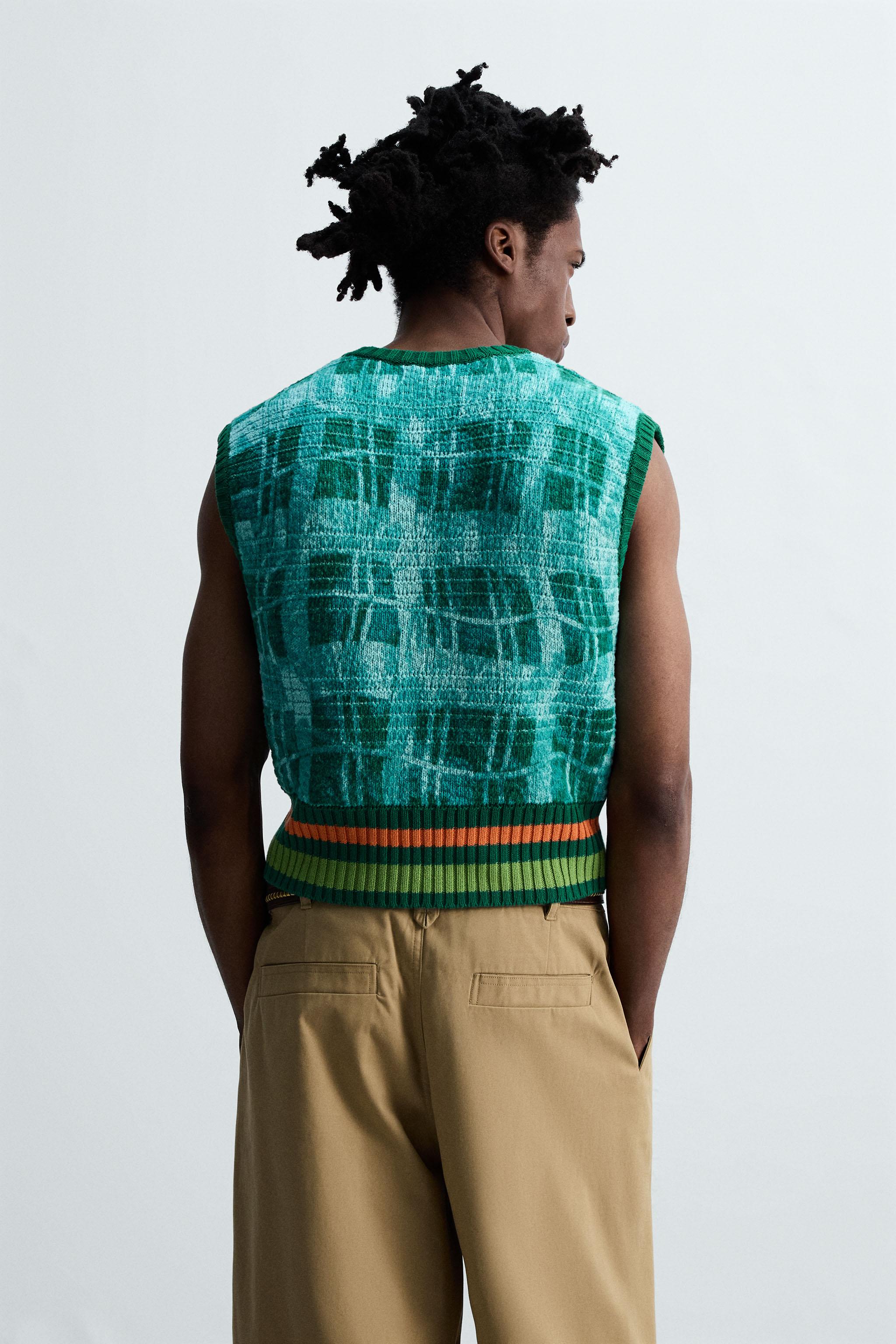GRAPHIC PRINT KNIT VEST © OTIS KWAME KYE QUAICOE