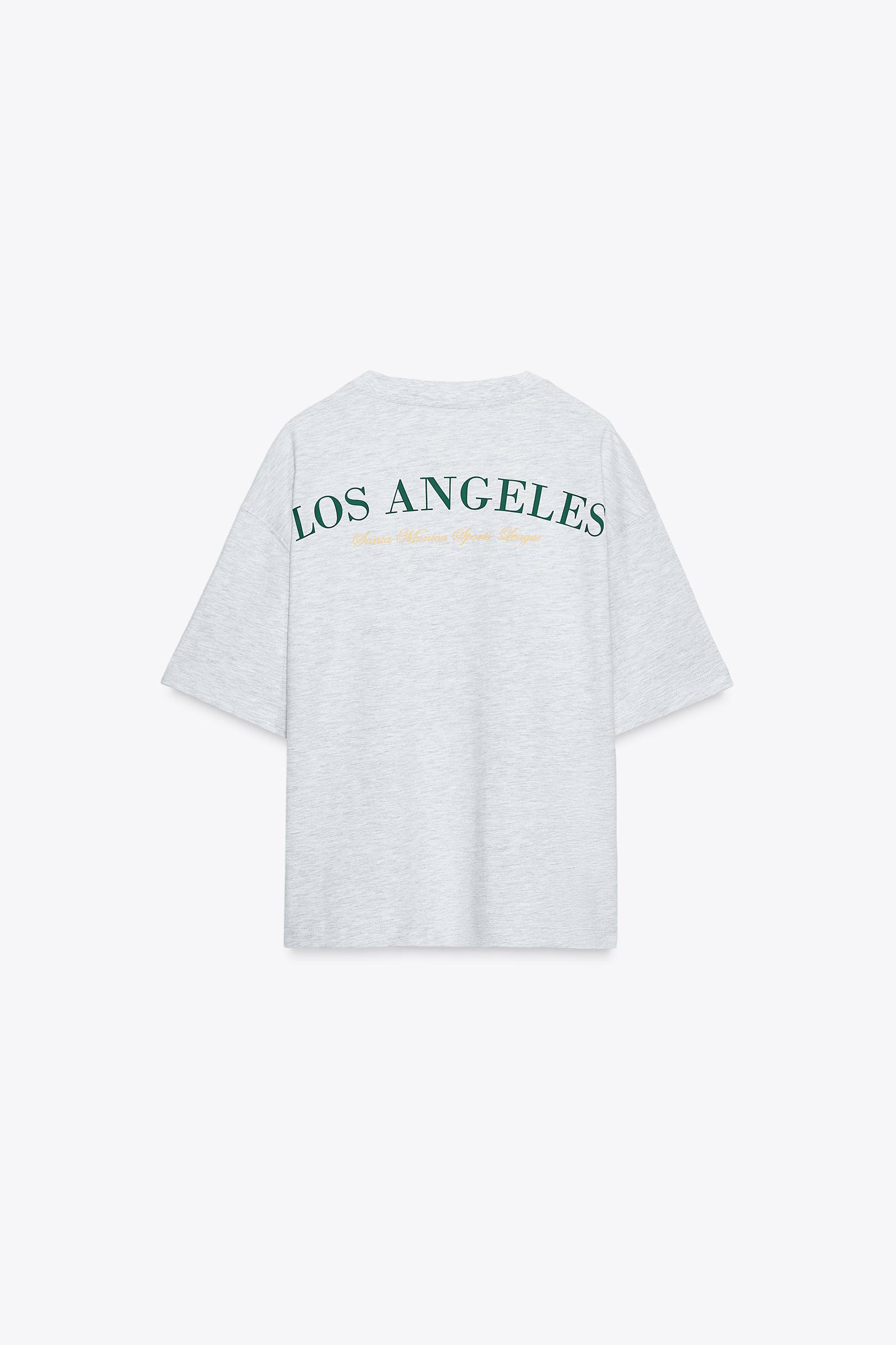 COTTON TEXT PRINT T-SHIRT