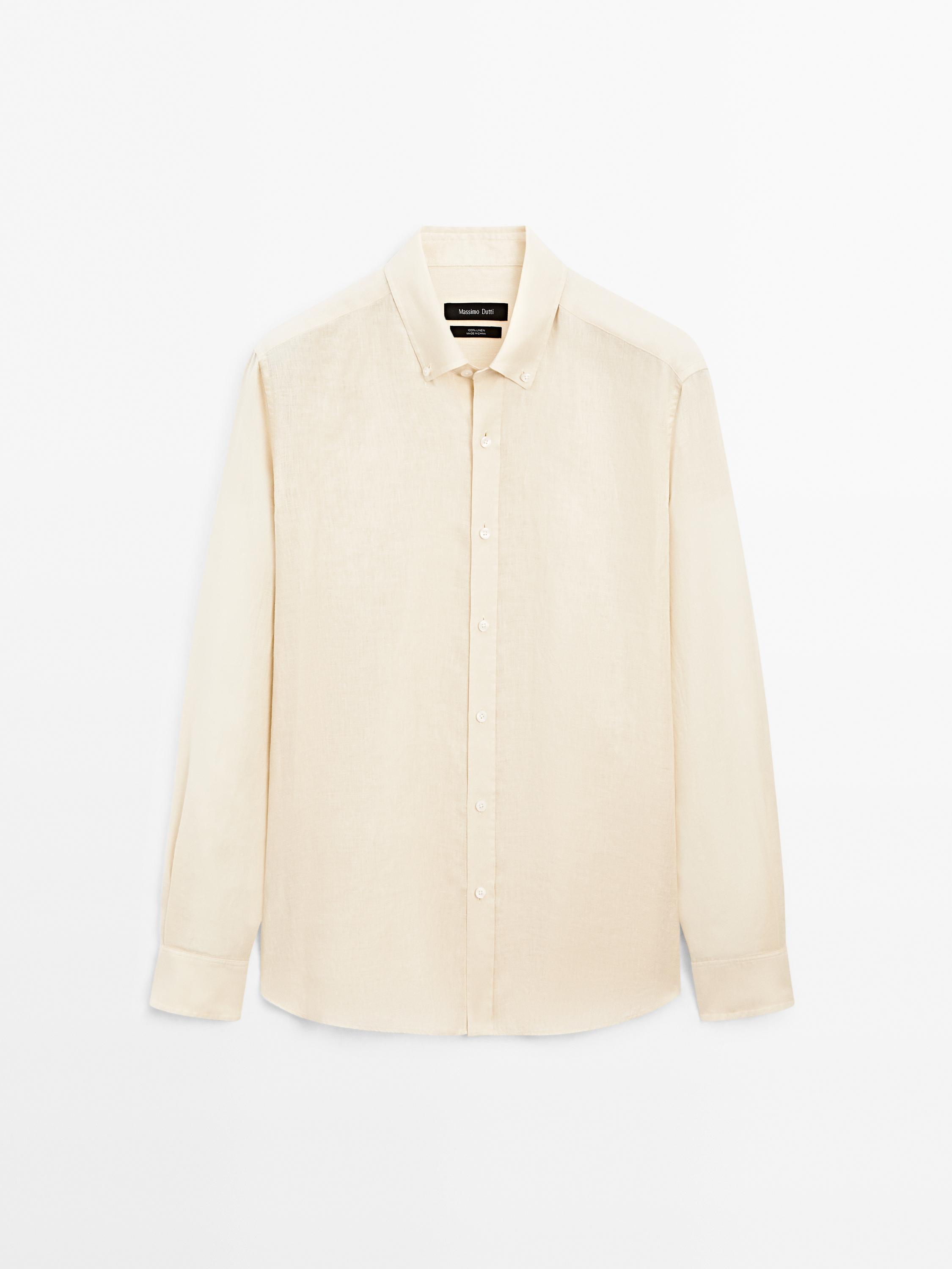 100% linen regular fit shirt