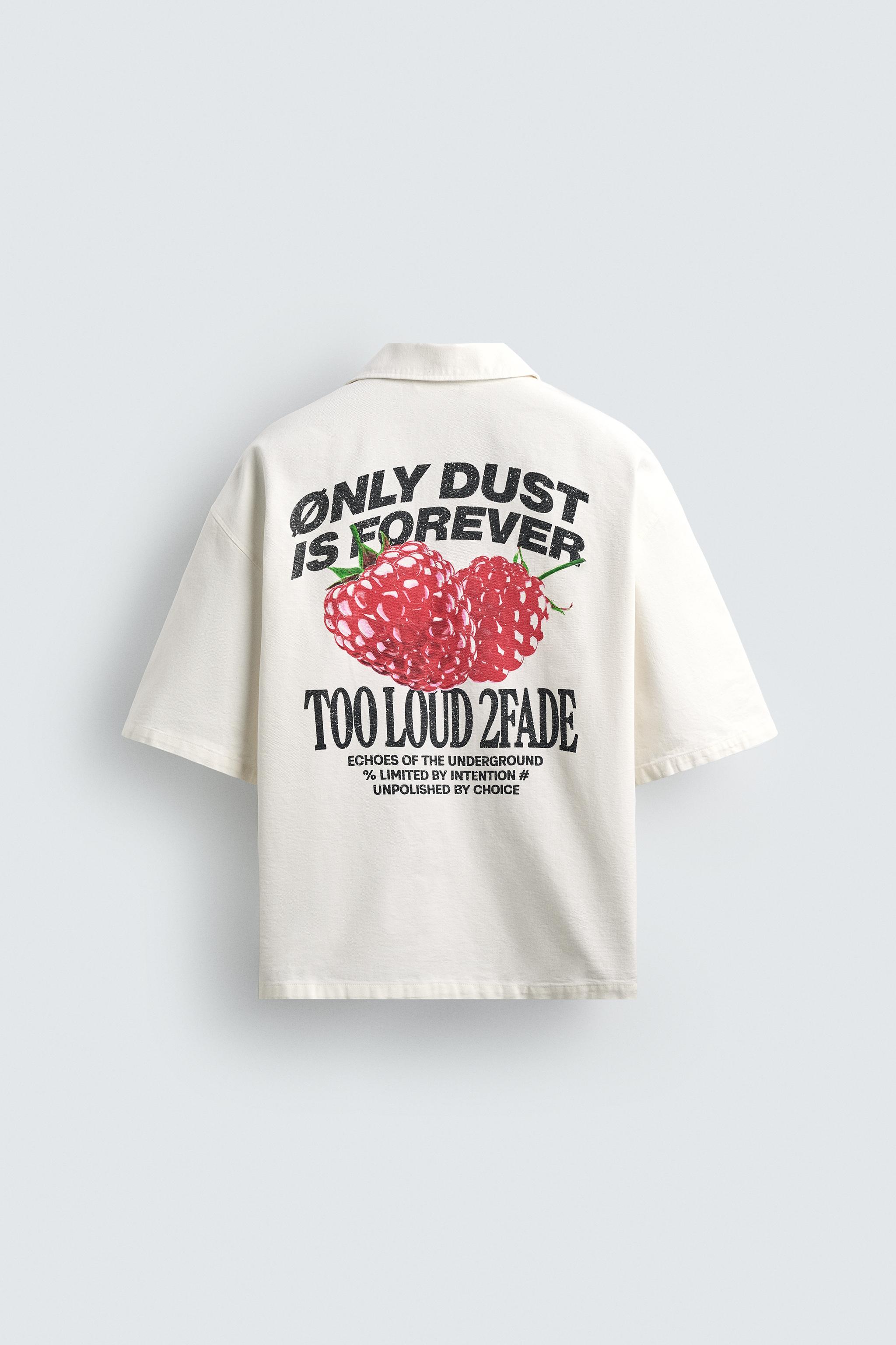 TEXTURED PRINT SHIRT