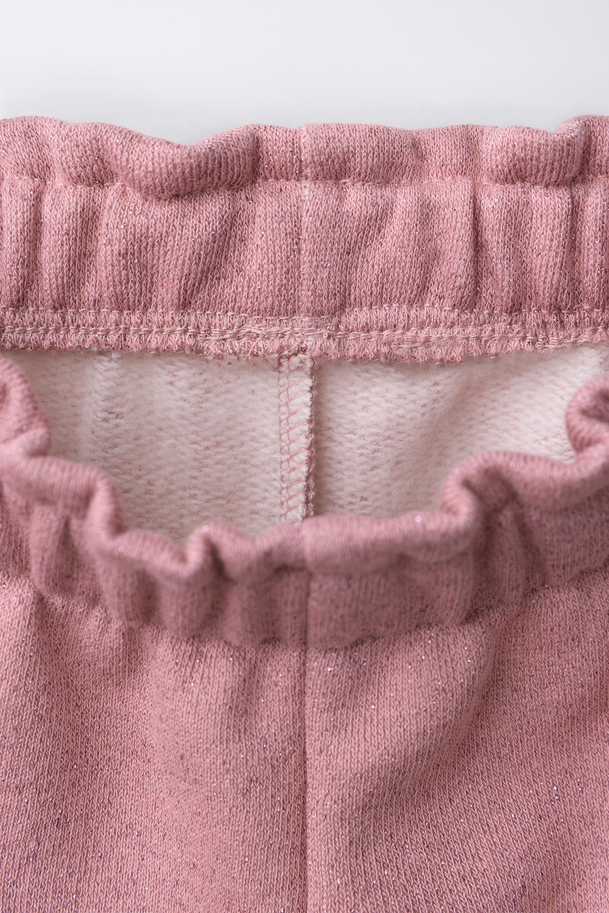 SPARKLY BOW PLUSH PANTS