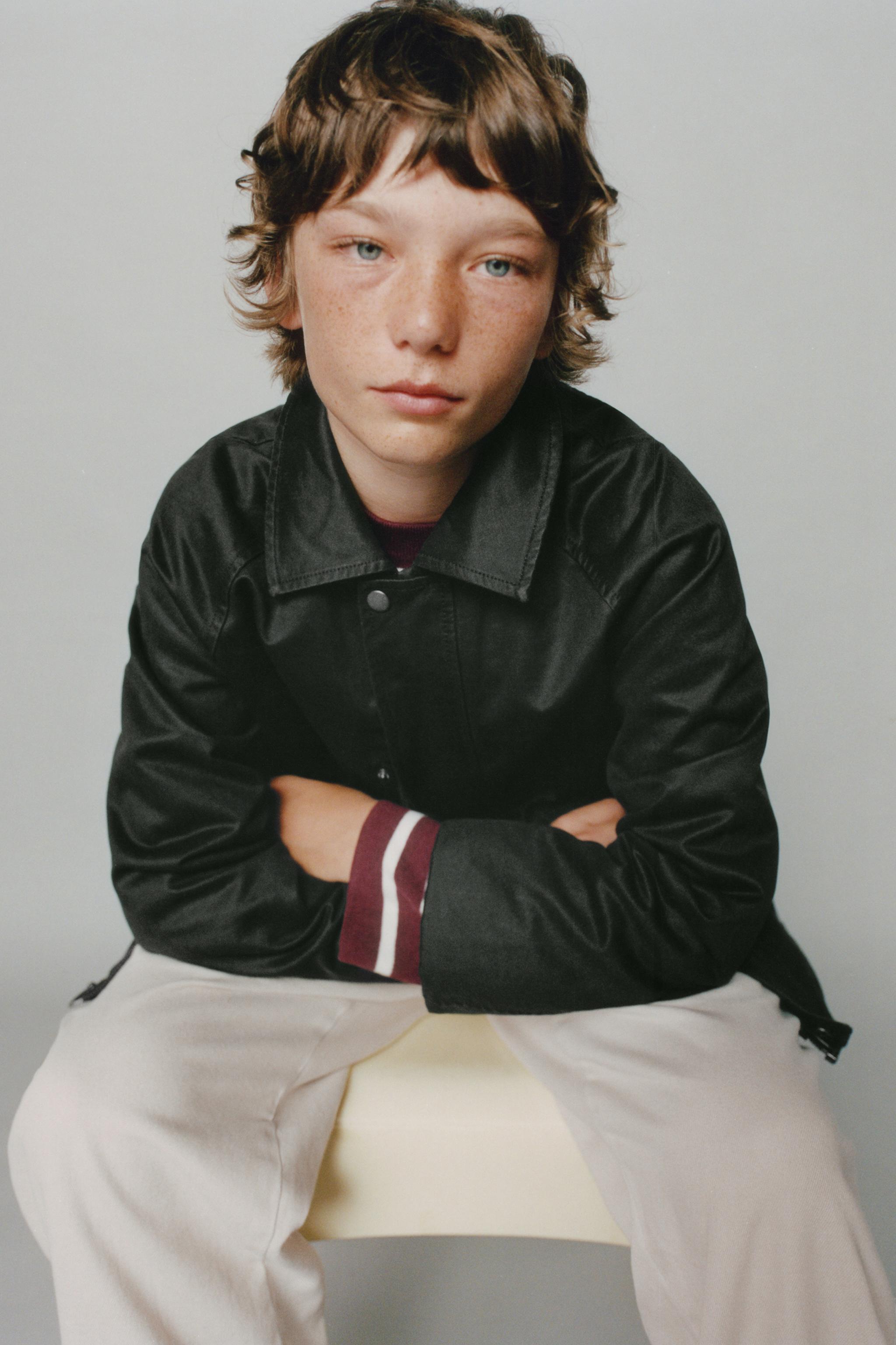 WAXED JACKET WITH LABEL