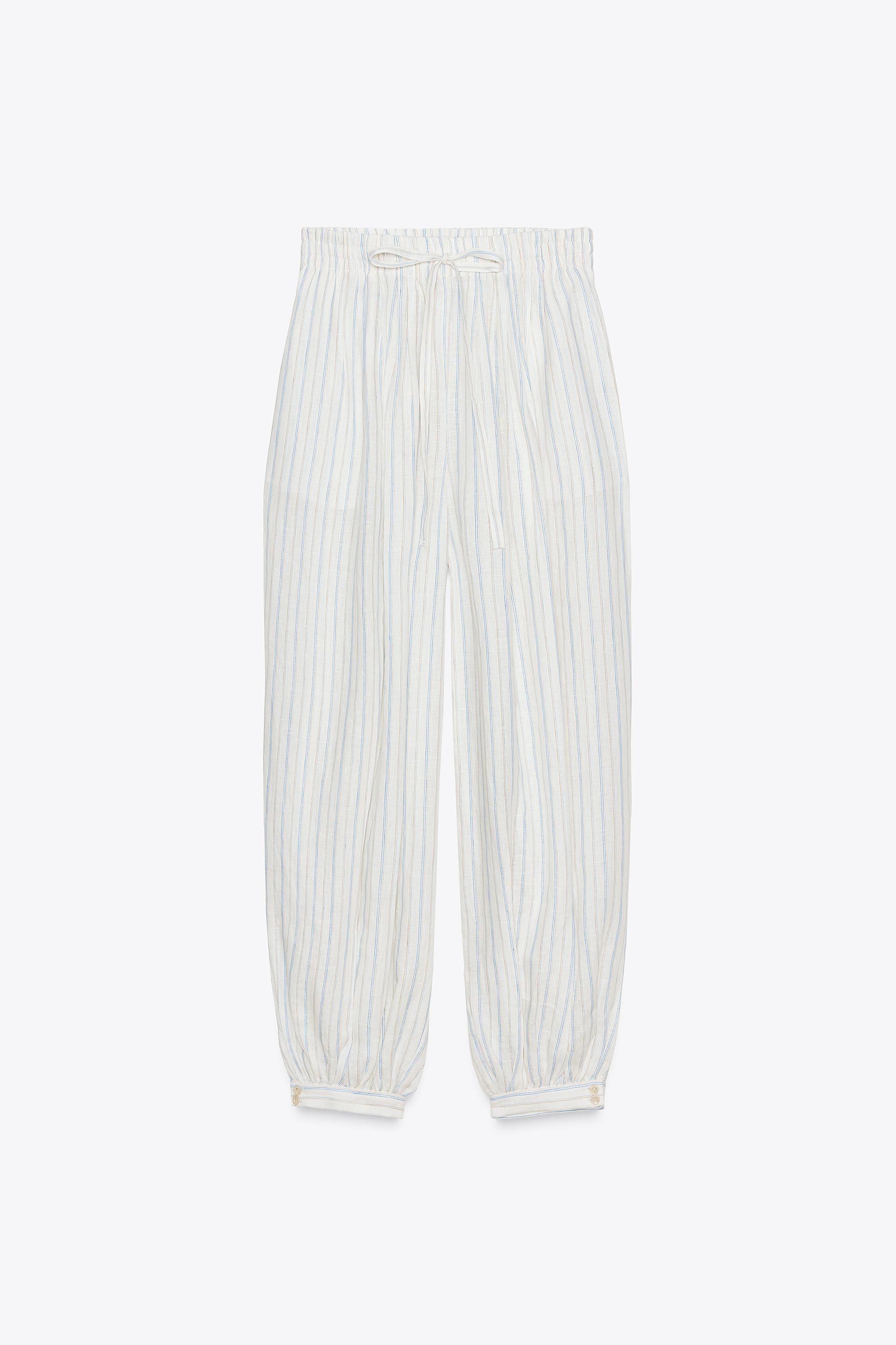 ZW COLLECTION STRIPED BALLOON PANTS