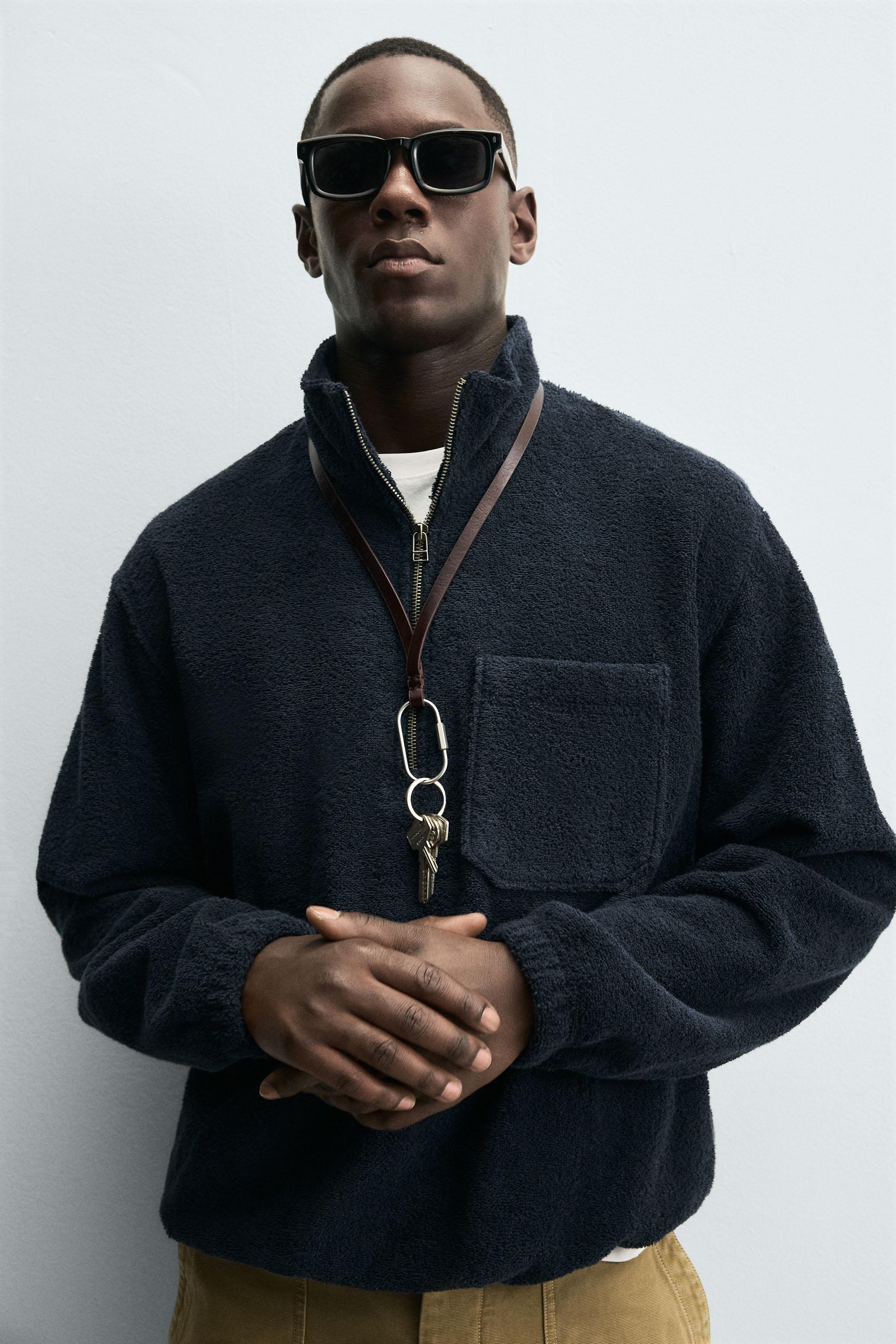 TEXTURED PULLOVER JACKET