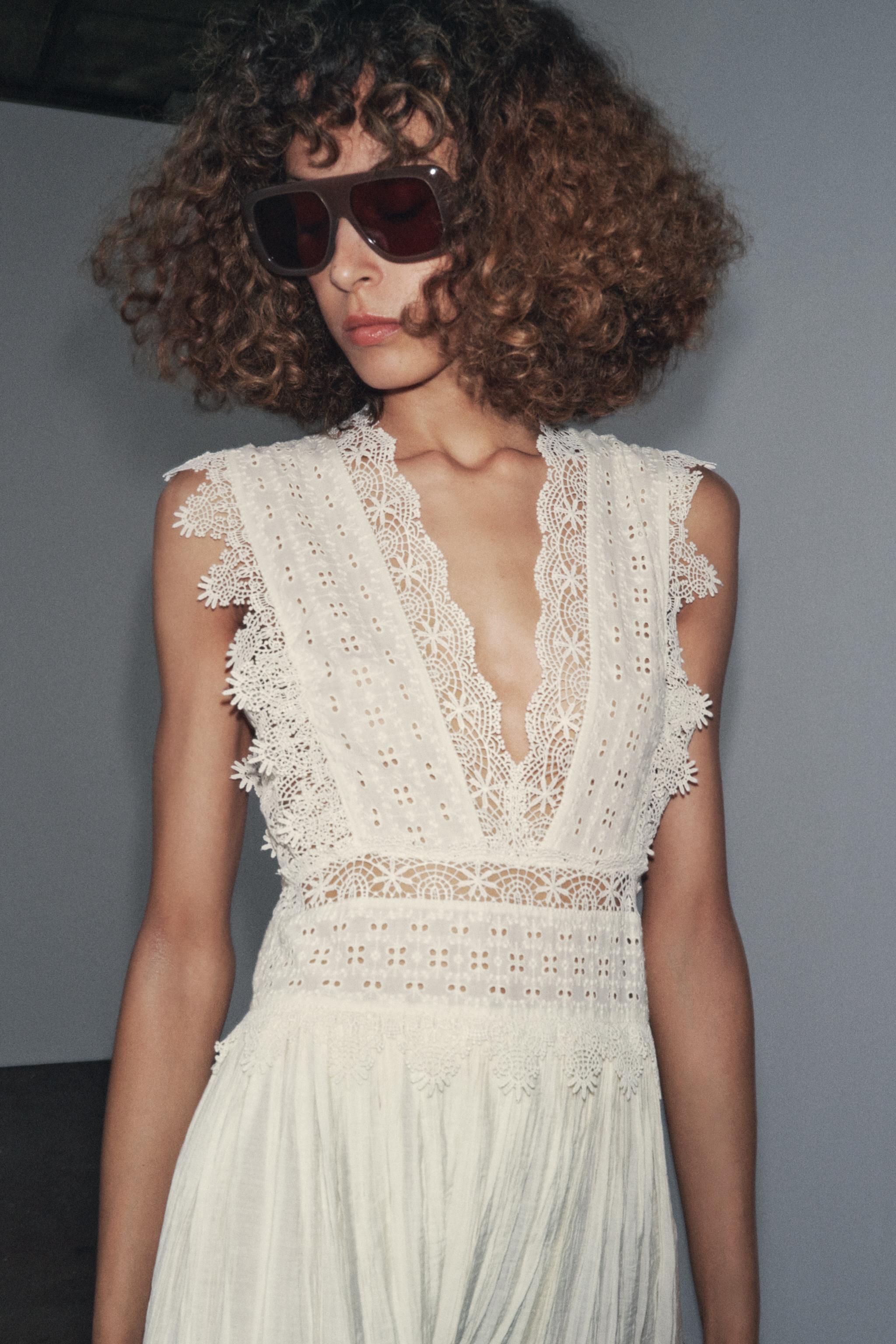 ZW COLLECTION LACE STRAP DRESS