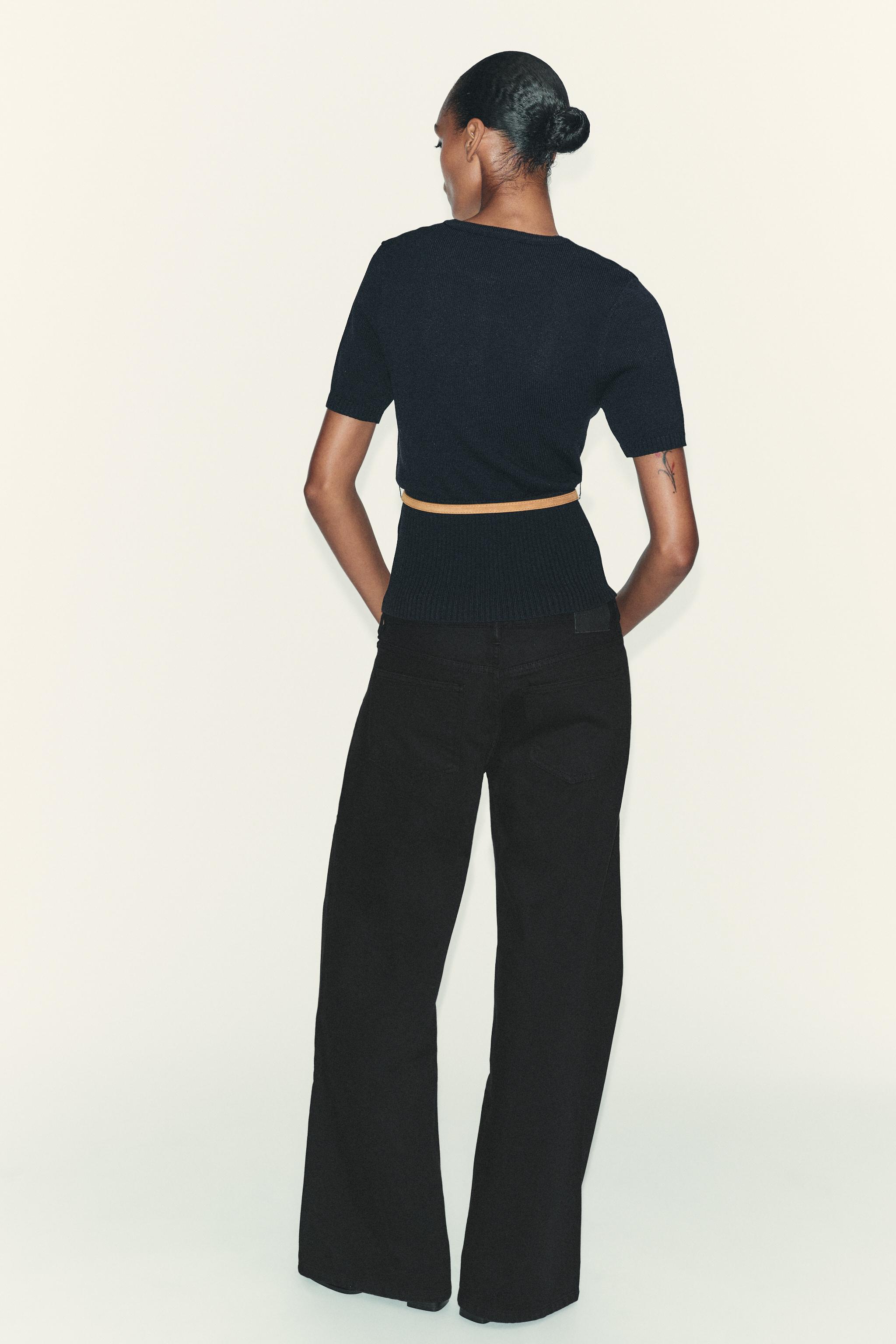 BELTED SHORT SLEEVE KNIT CARDIGAN