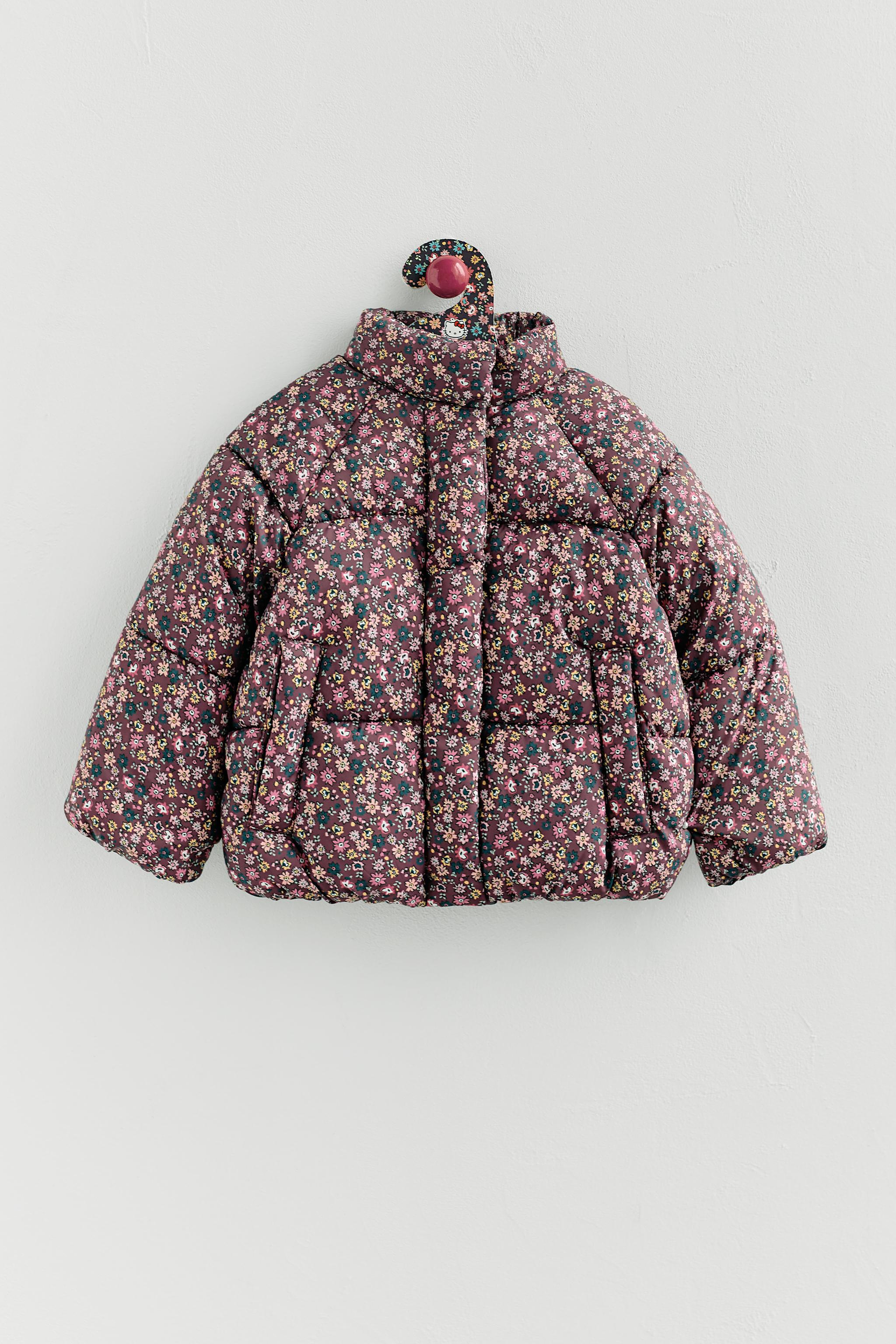FLOWER PRINT PUFFER JACKET