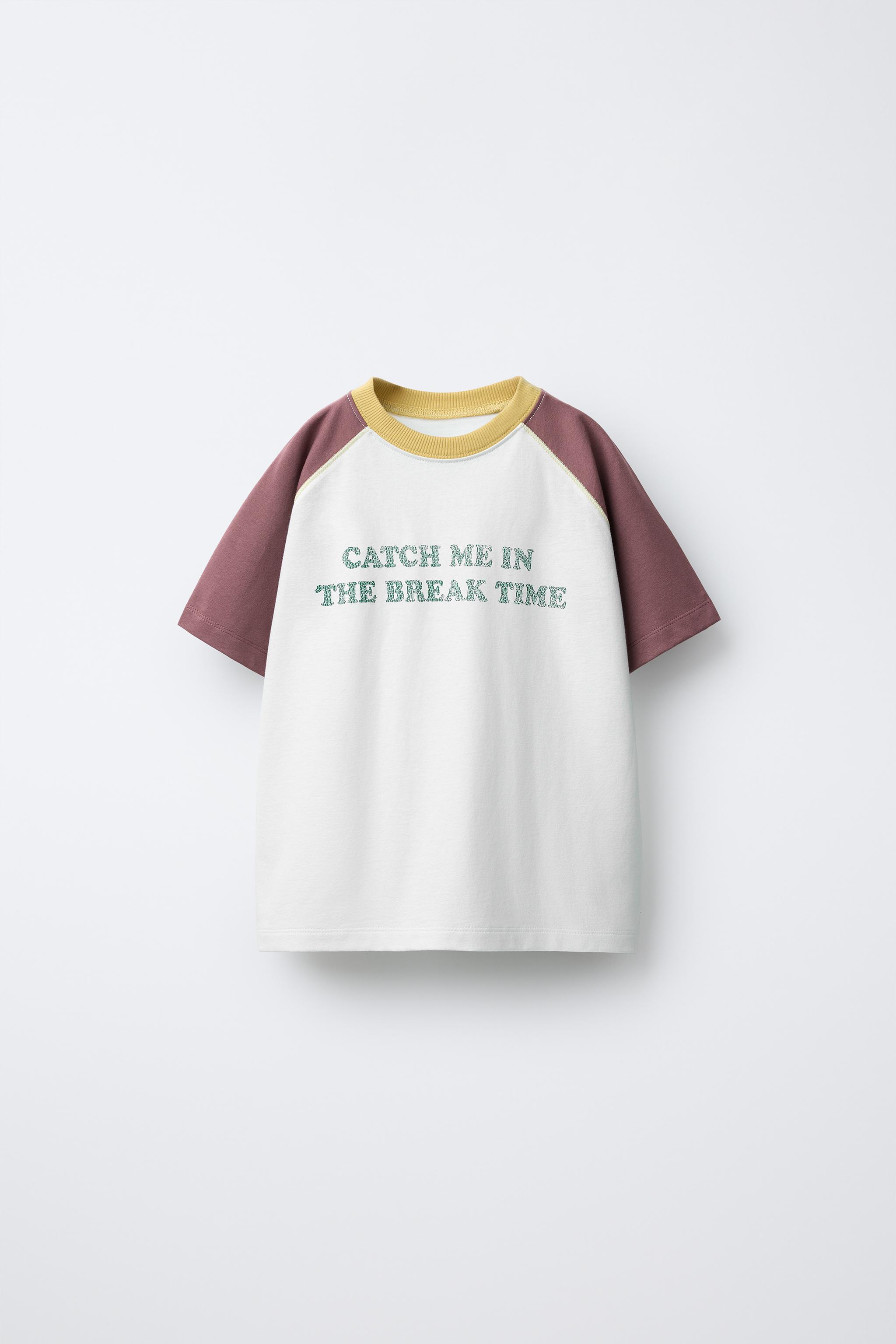 CONTRAST RAGLAN SLEEVE T-SHIRT