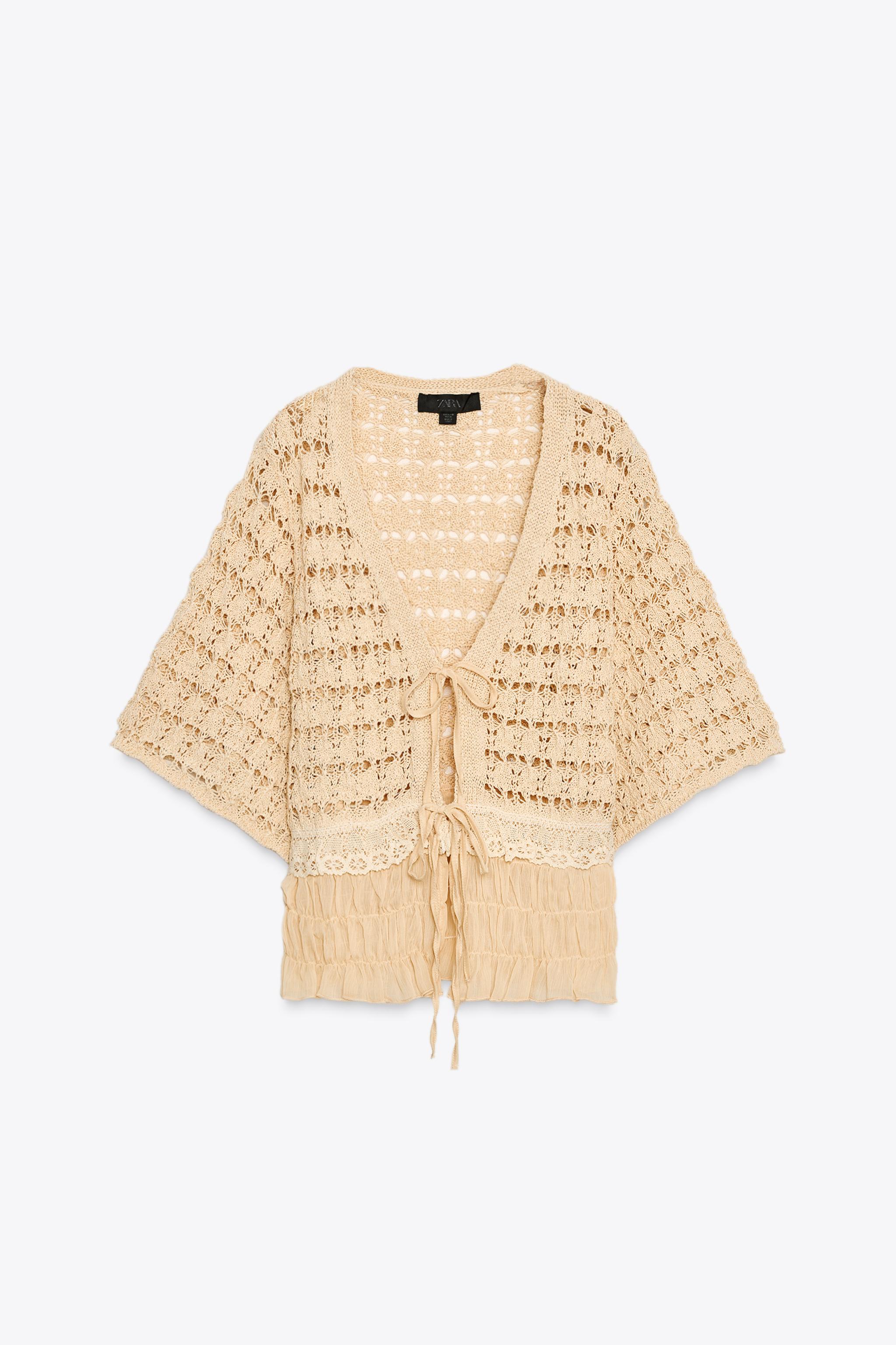 COMBINATION KNIT CARDIGAN