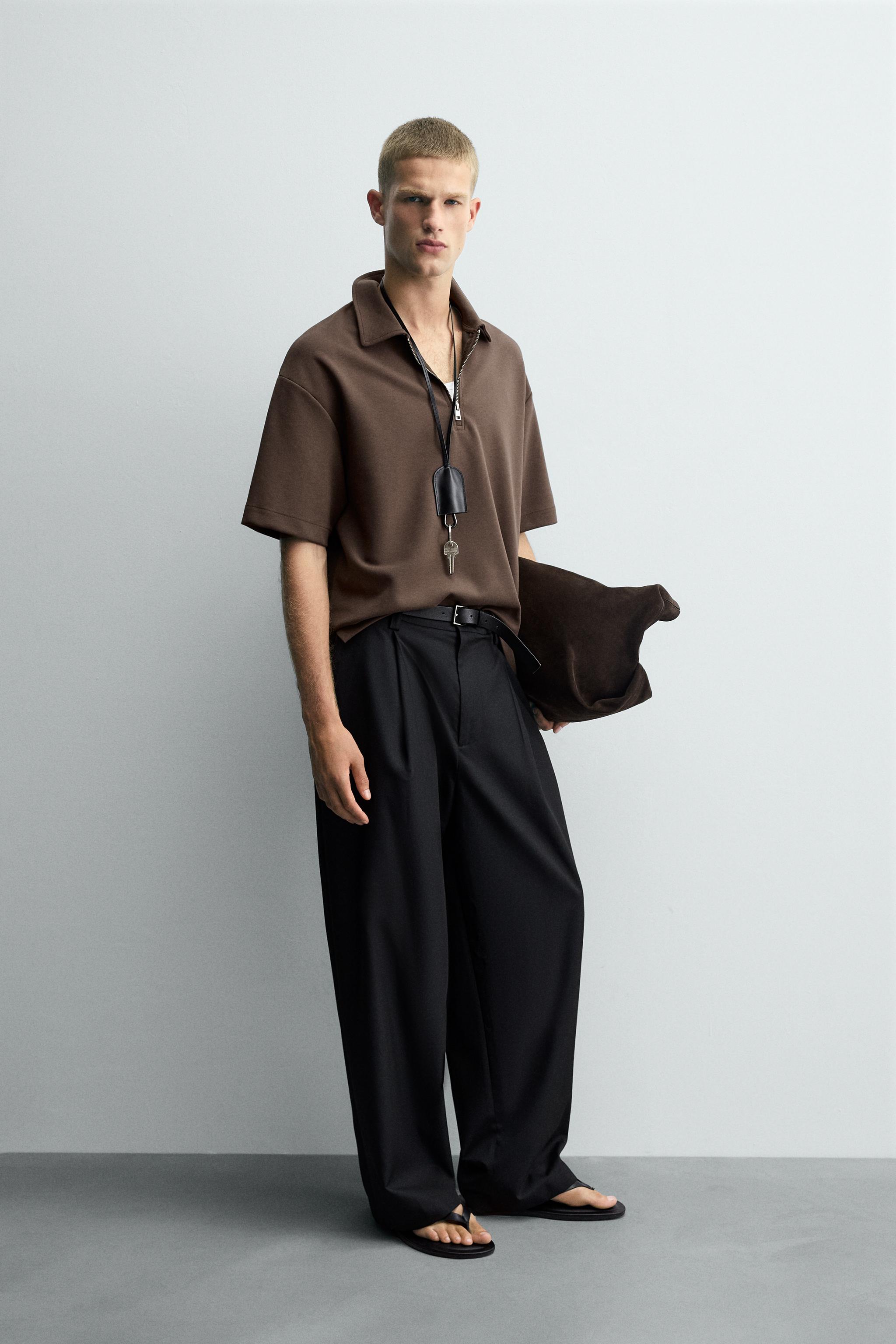 INTERLOCK ZIP POLO SHIRT