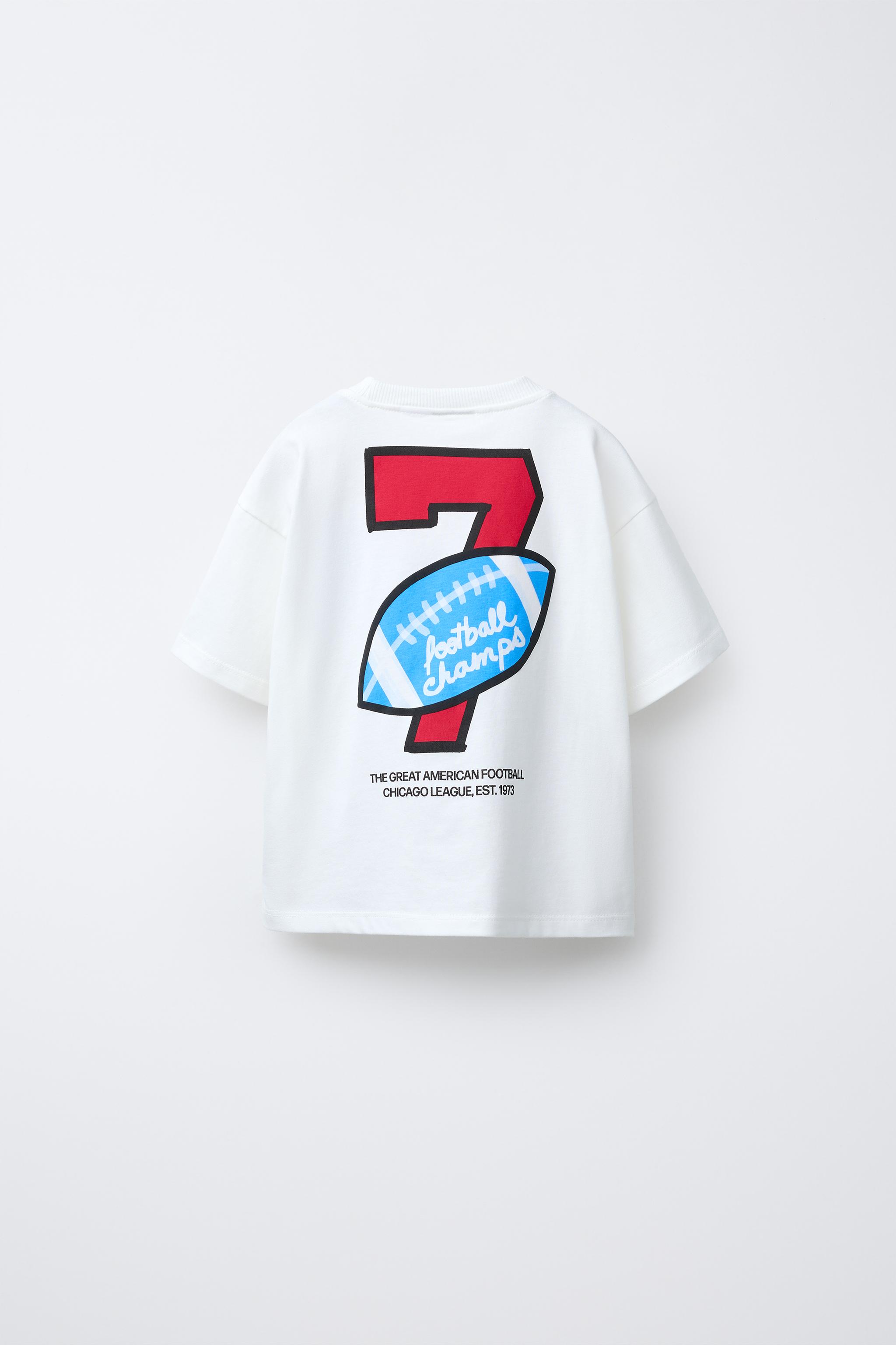 FOOTBALL PRINT T-SHIRT